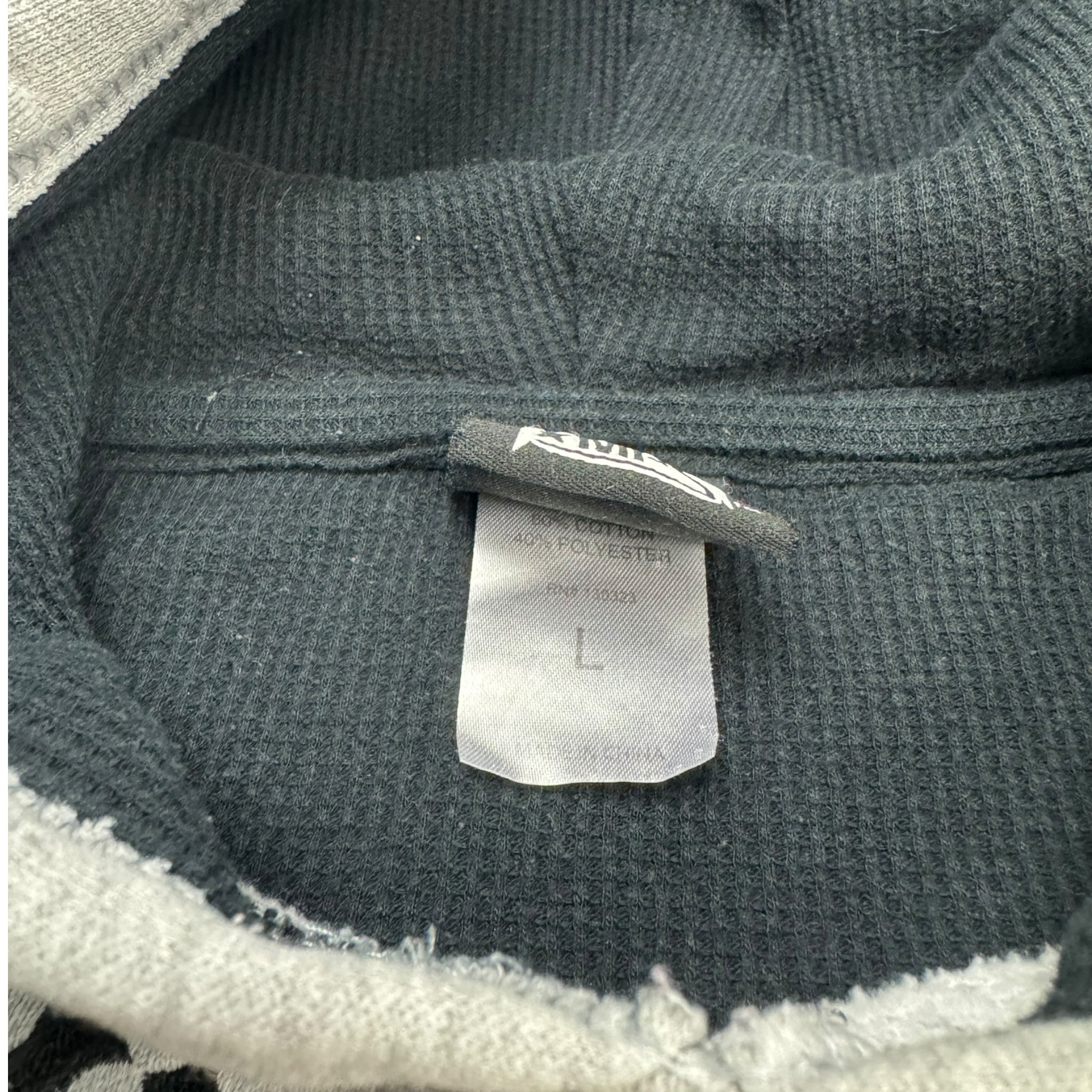 Y2K Tapout Embroidered Mall Goth Thermal Hood Hoodie