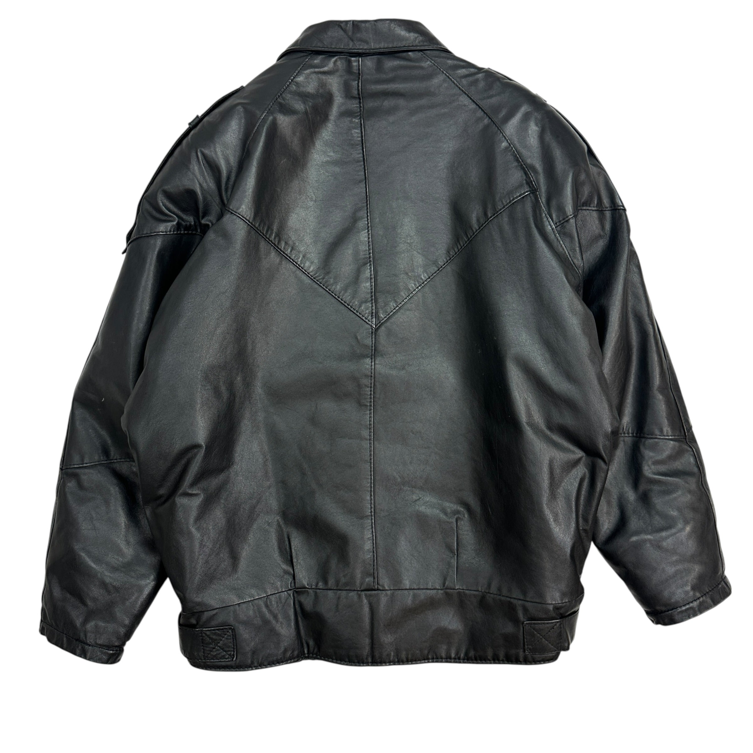 Vintage Anora Leather Jacket Black