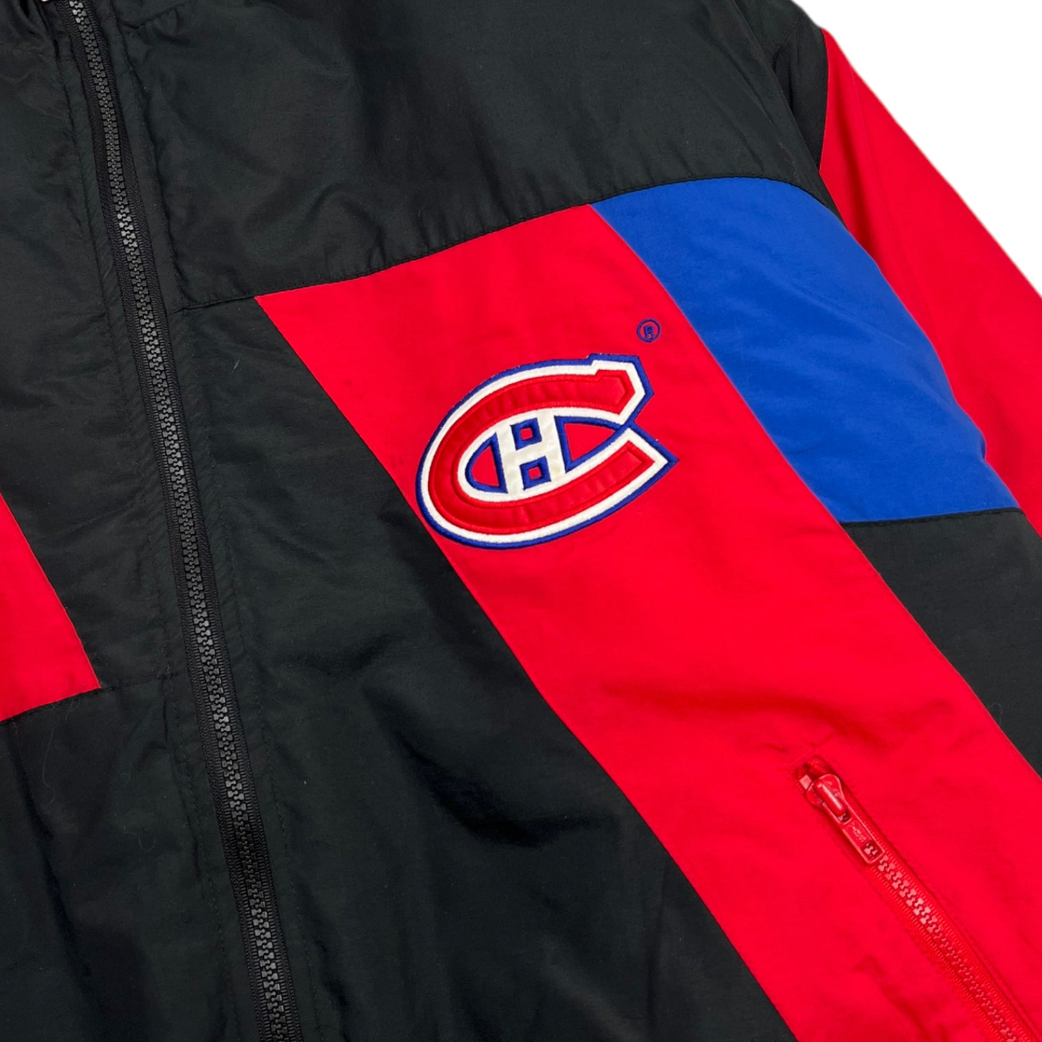 Vintage Montreal Habbs NHL First Pick Zip Up Jacket