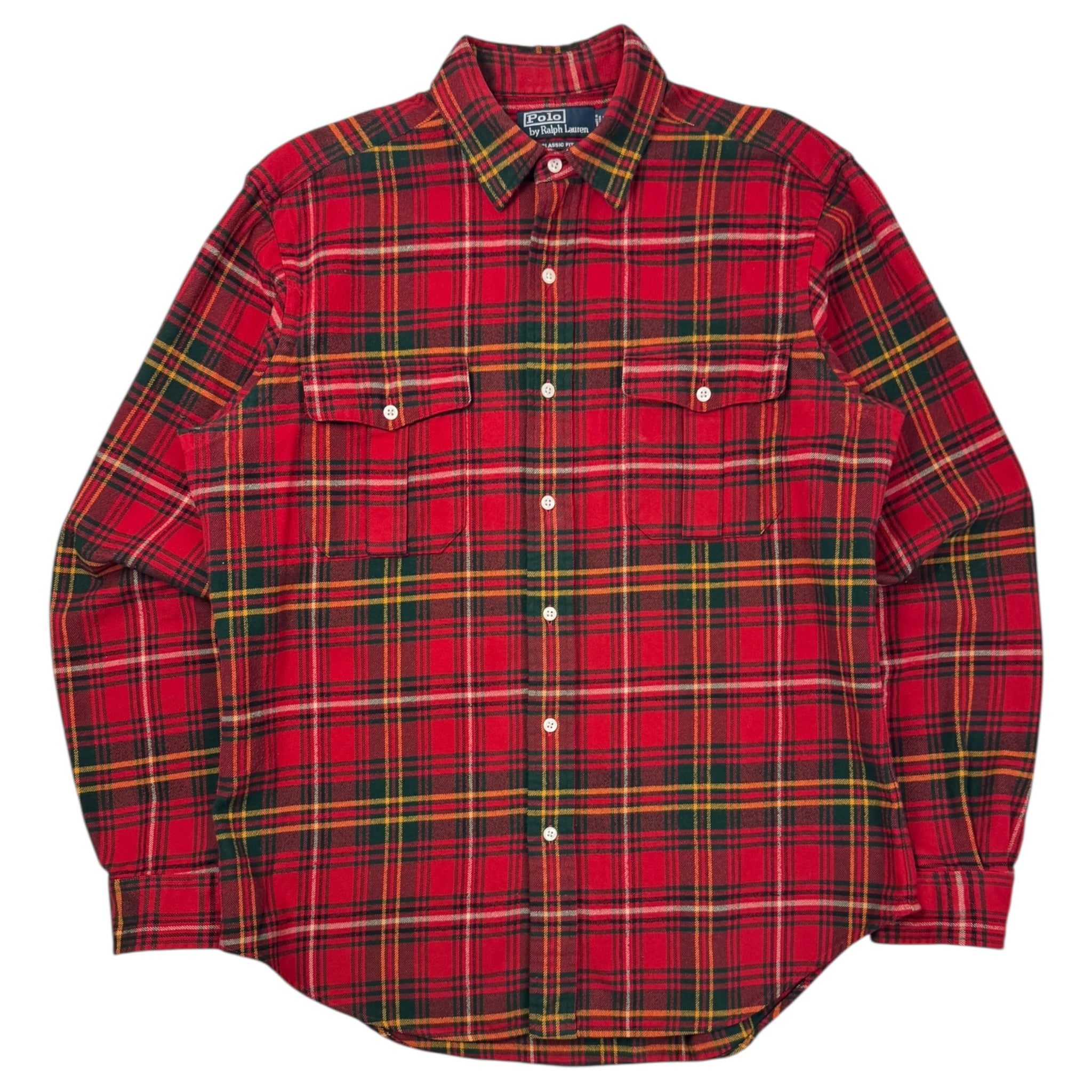 Vintage Polo Ralph Lauren Flannel Shirt Red