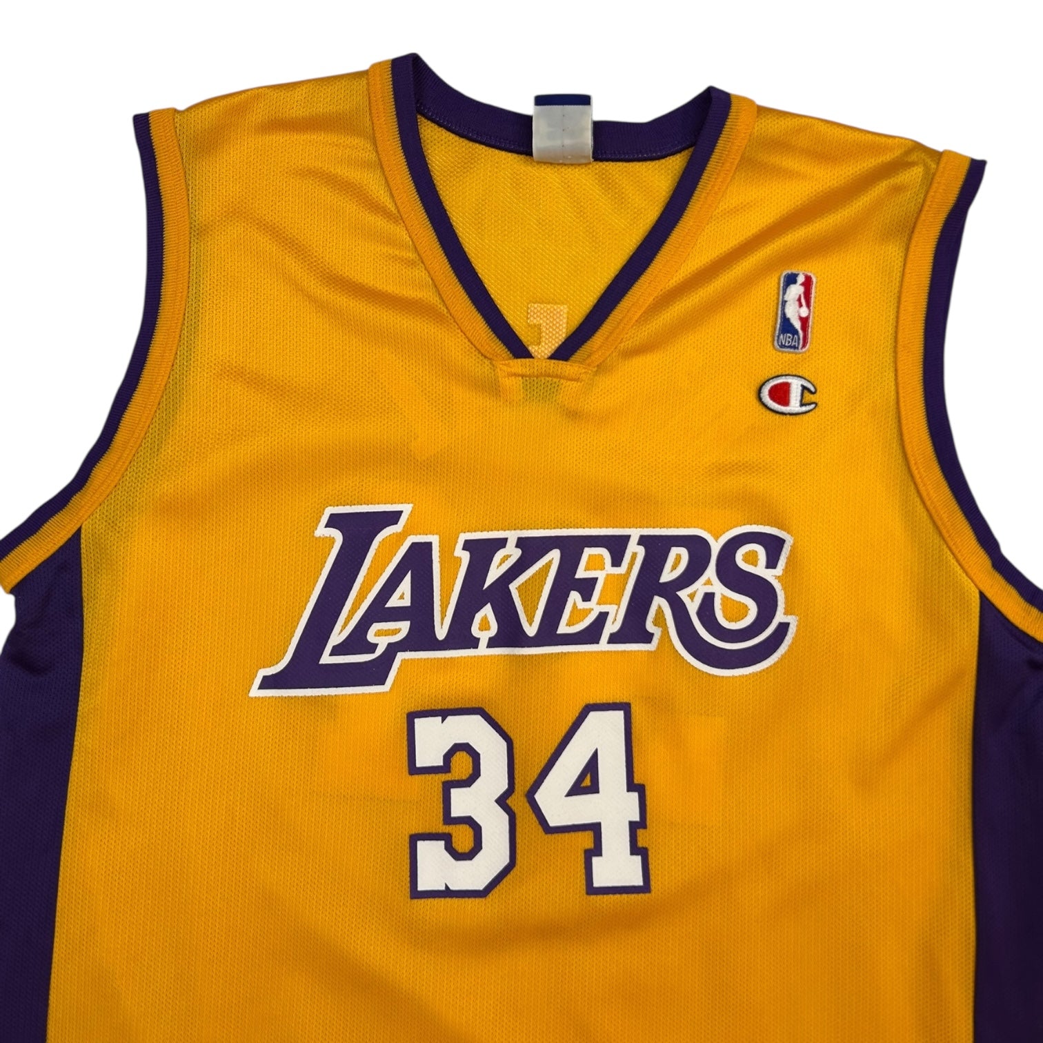 Vintage Champion Shaquille O’Neal Los Angeles Lakers Home Jersey Yellow/Purple