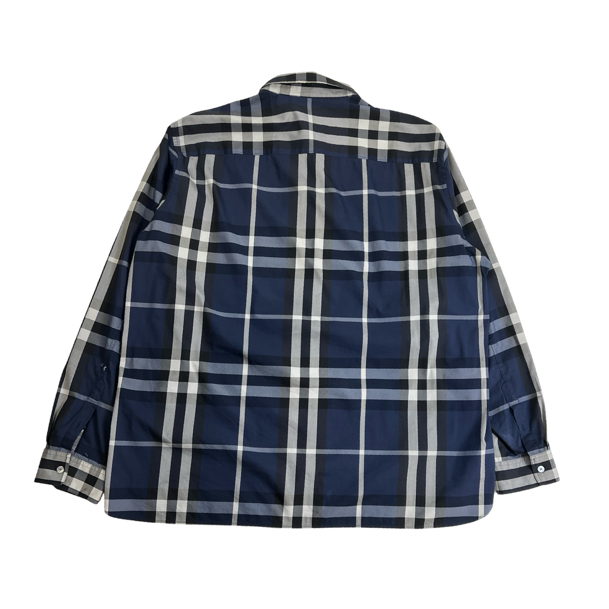 Burberry Brit Check Print Long Sleeve Button Down Shirt