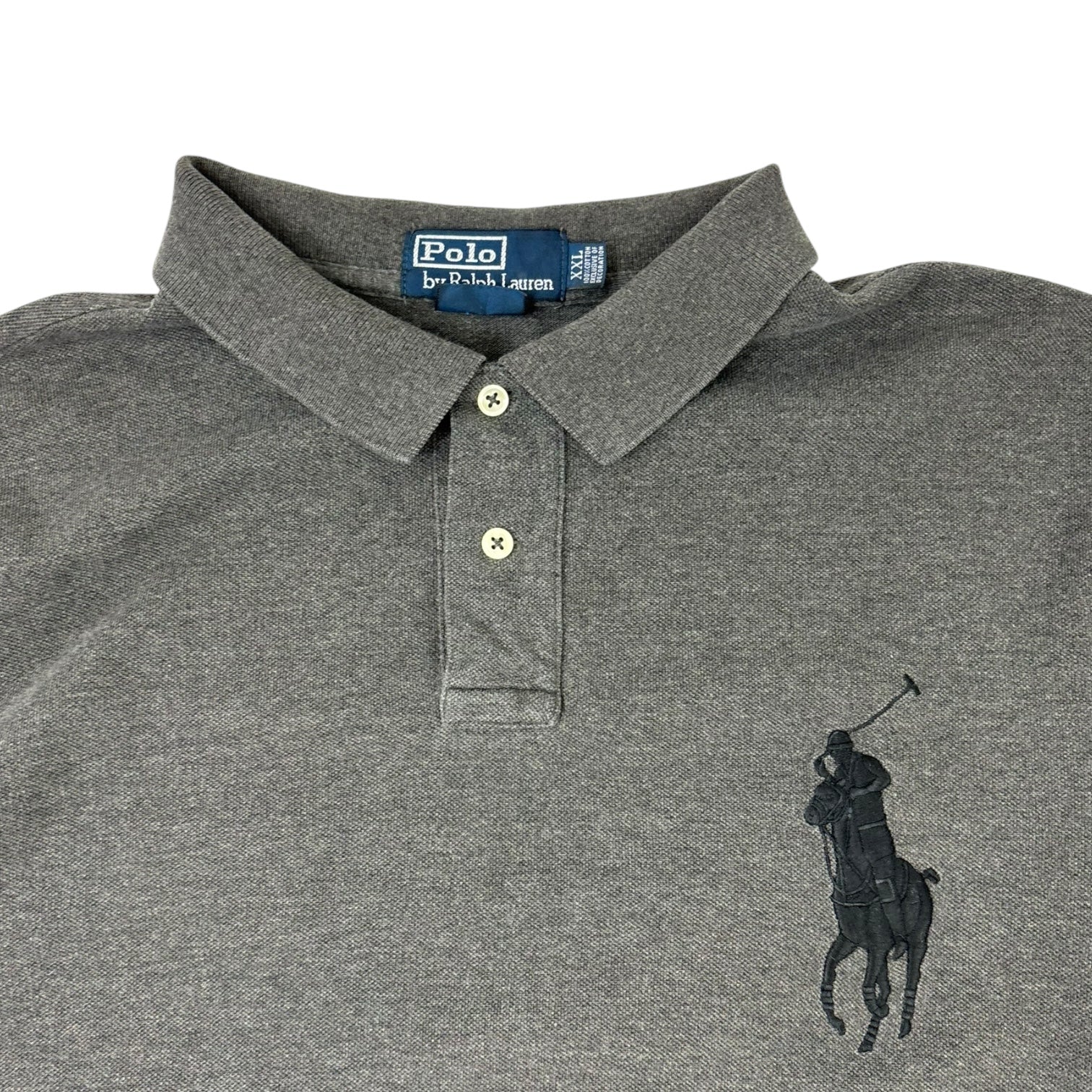 Vintage Polo Ralph Lauren Big Pony Polo T-Shirt Grey