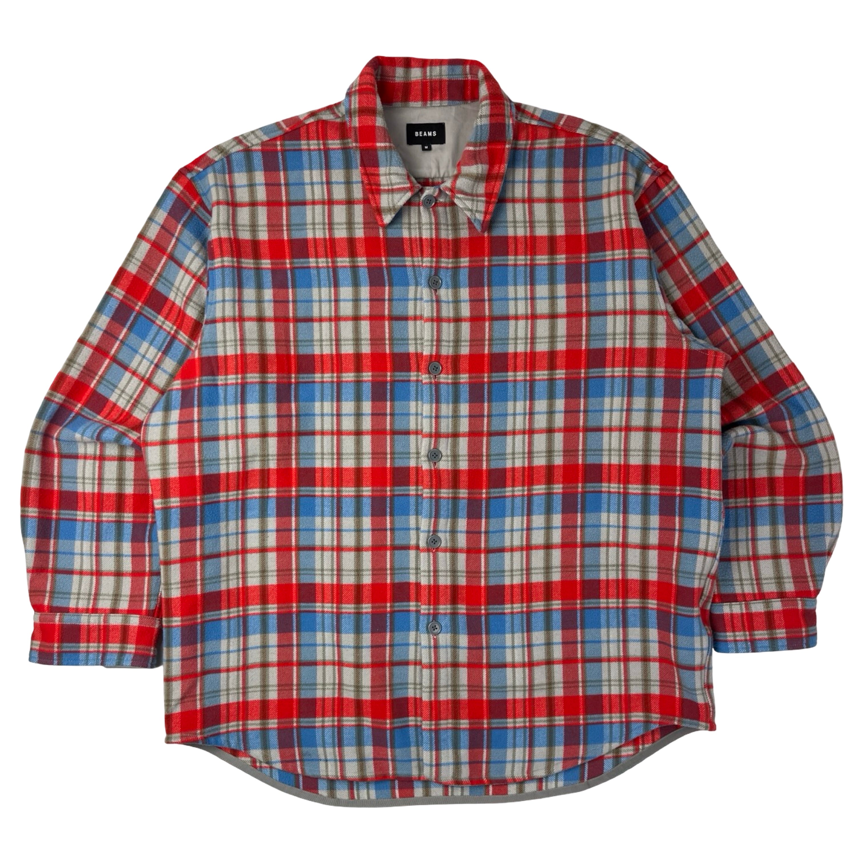 BEAMS Checkered Flannel Shirt