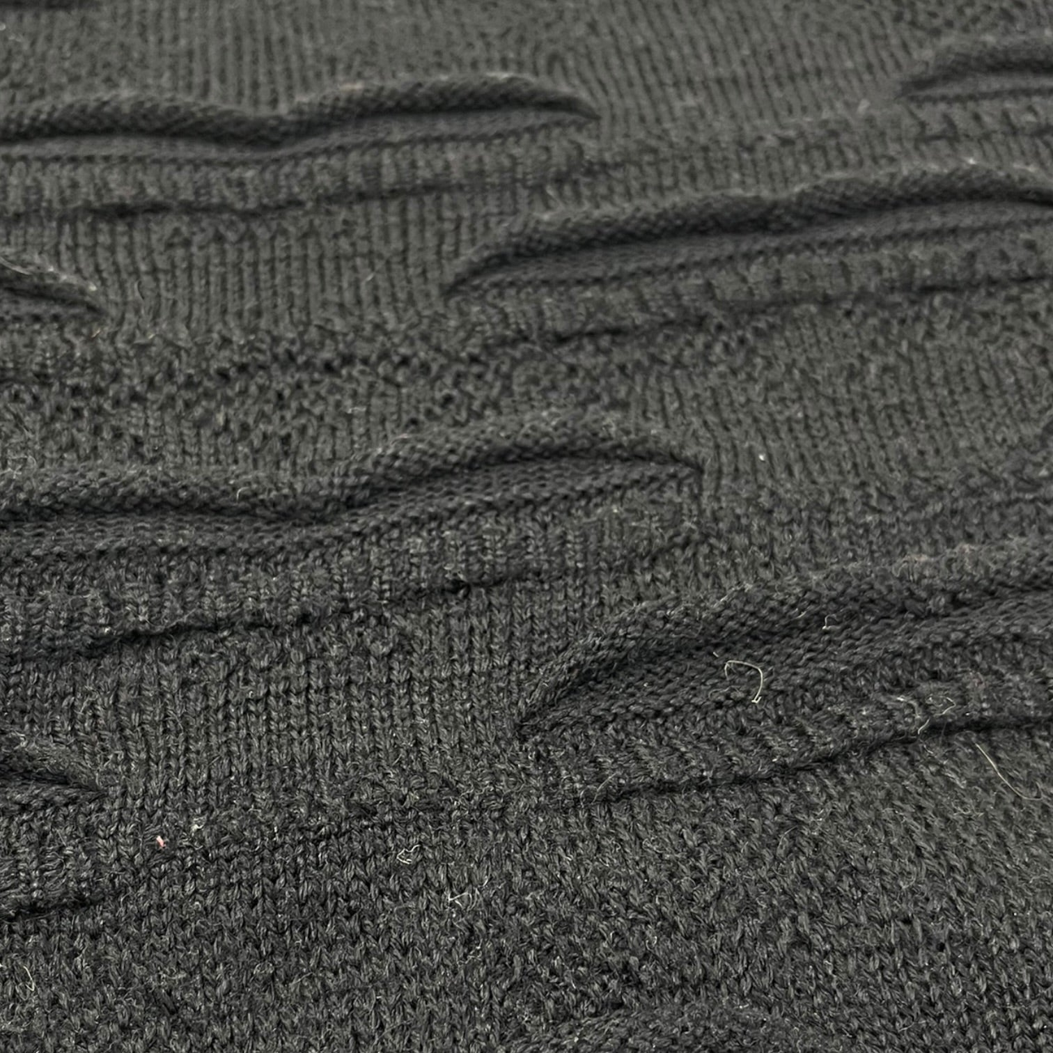 Vintage Pavillion Lipped 3D Knit Jumper Deep Navy