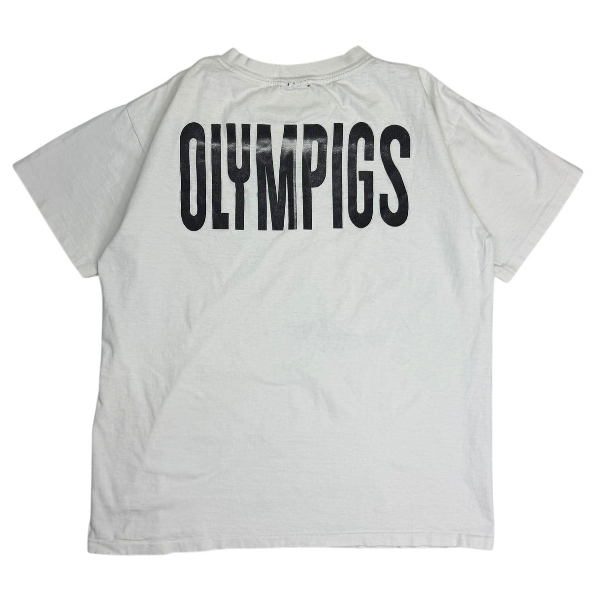 Vintage Parody "Olympigs" Tee White