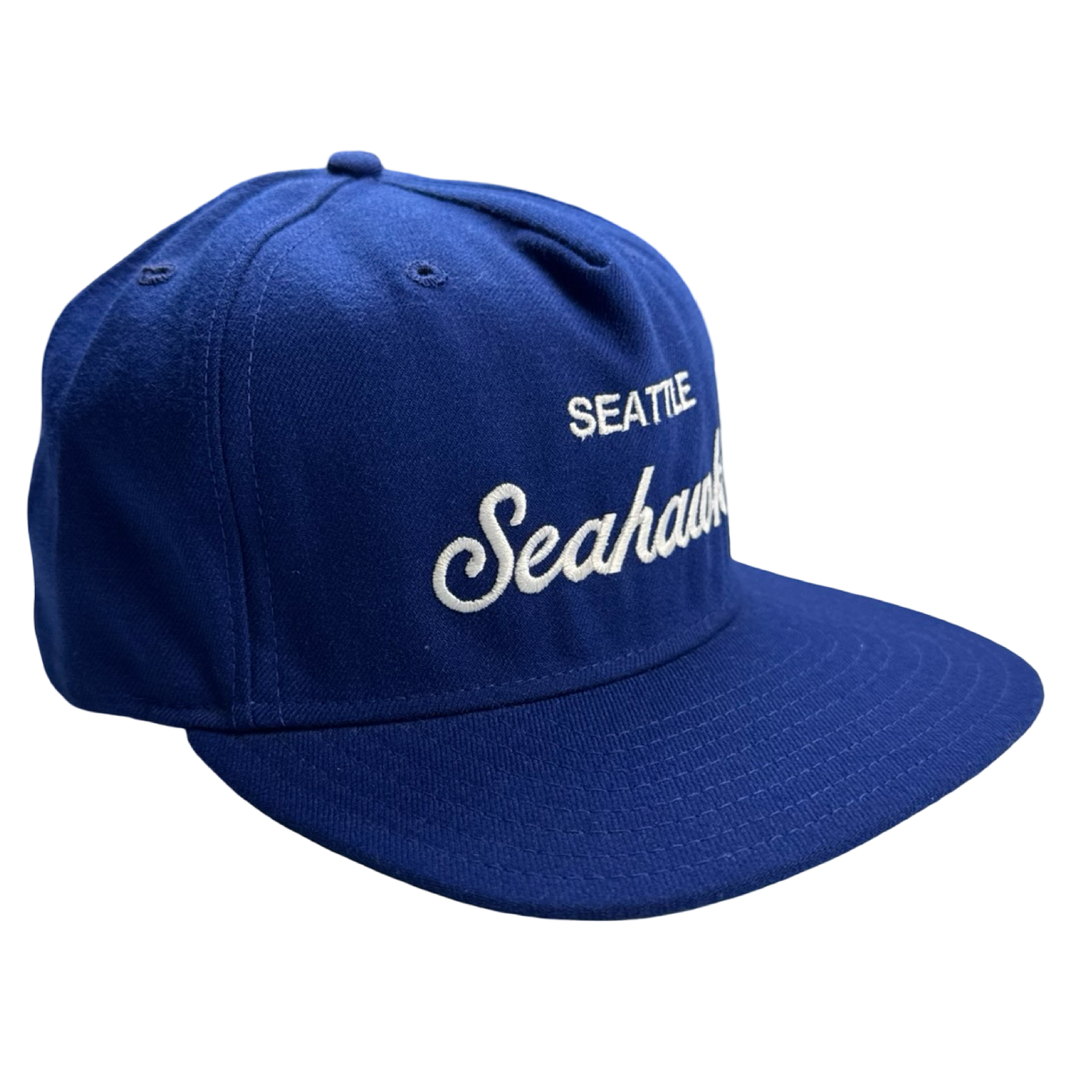 Vintage Seattle Seahawks Script Font New Era MLB Hat