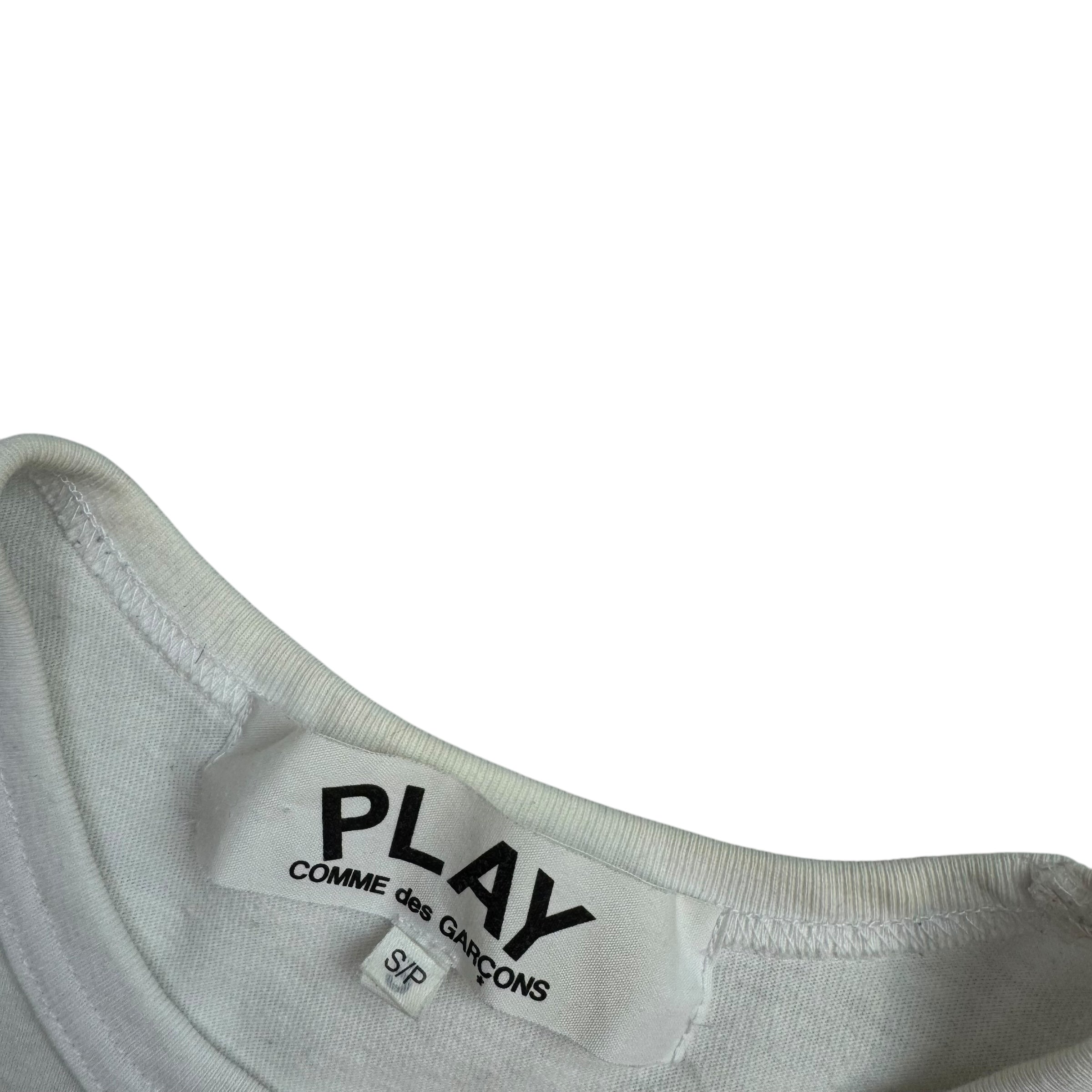 Comme Des Garcons Play Tee White