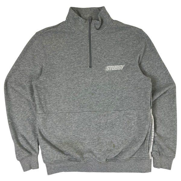 Stussy International Quarter Zip Grey