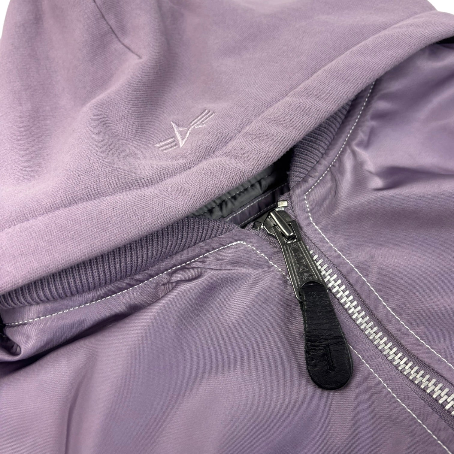 (W) Alpha Industries Hooded Flight Bomber Jacket Lavender