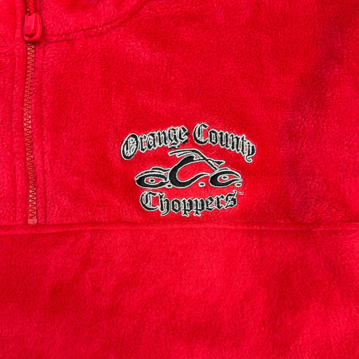 Vintage Orange County Choppers Fleece Quarter Zip Red