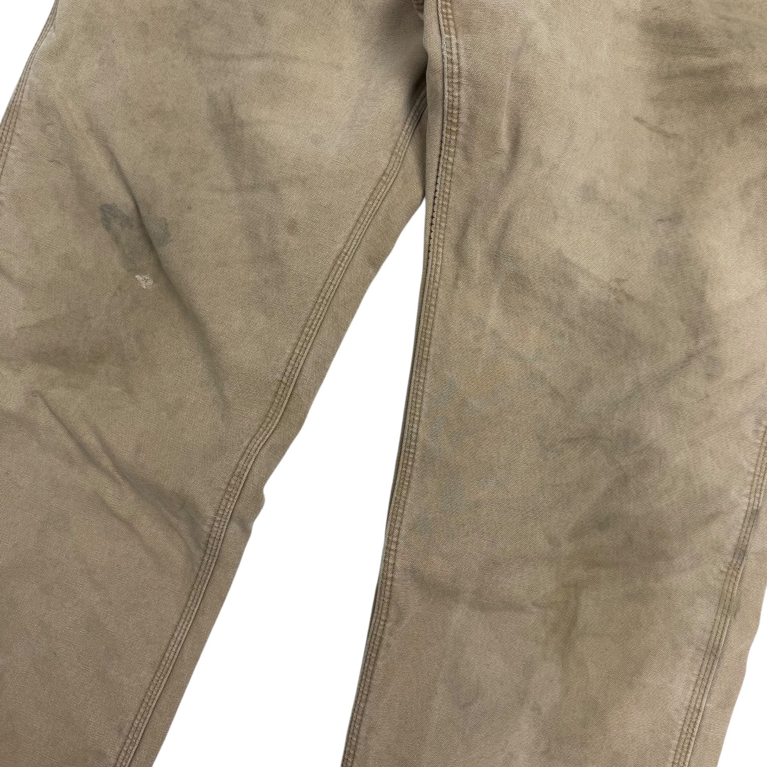 Vintage Carhartt Double Knee Blanket Lined Pants Tan