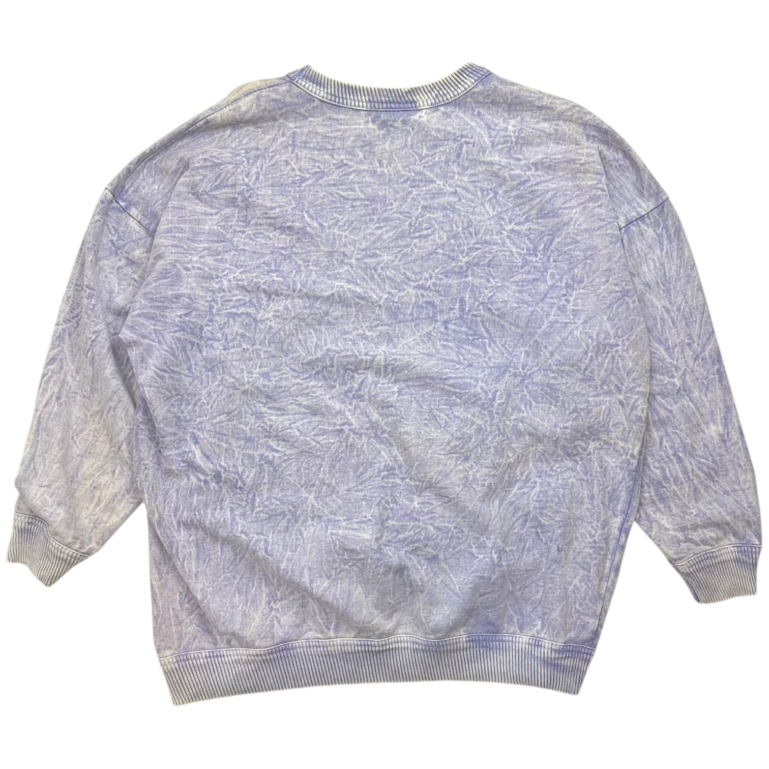 Vintage Second Wind Swirl Pattern Crewneck Purple/White