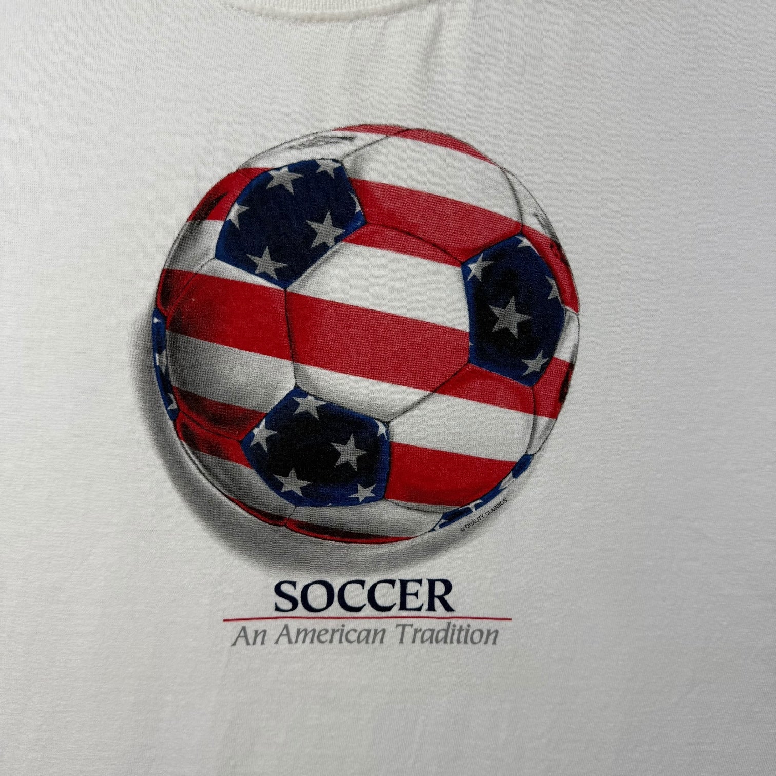 Vintage Soccer ‘An American Tradition’ Tee White