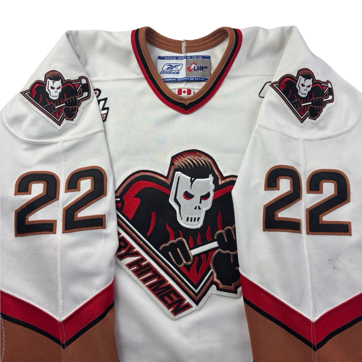 Vintage CCM Calgary Hitmen Dustin Kohn WHL Home Jersey