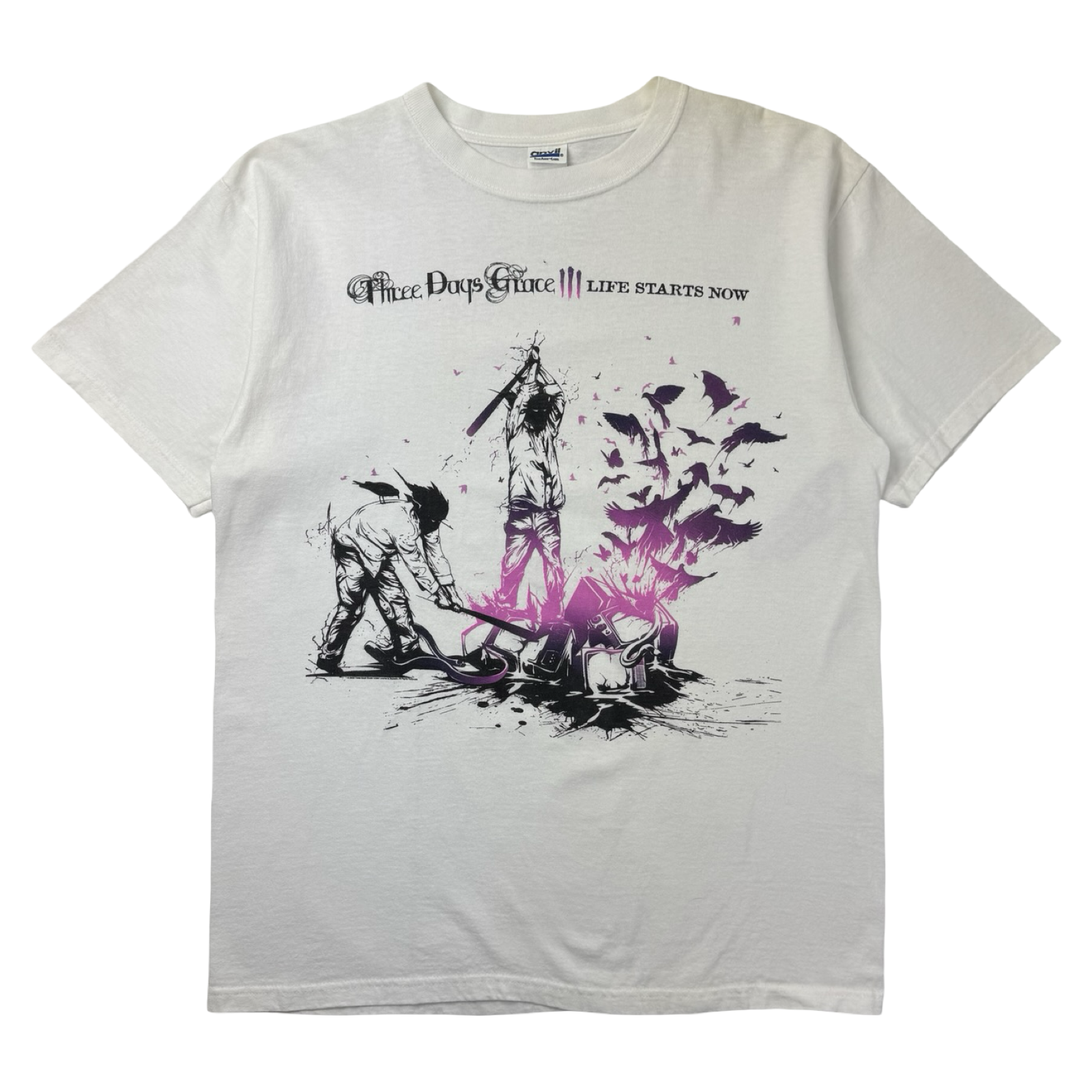 2009 Three Days Grace ‘Life Starts Now’ Post-Grunge Band T-Shirt