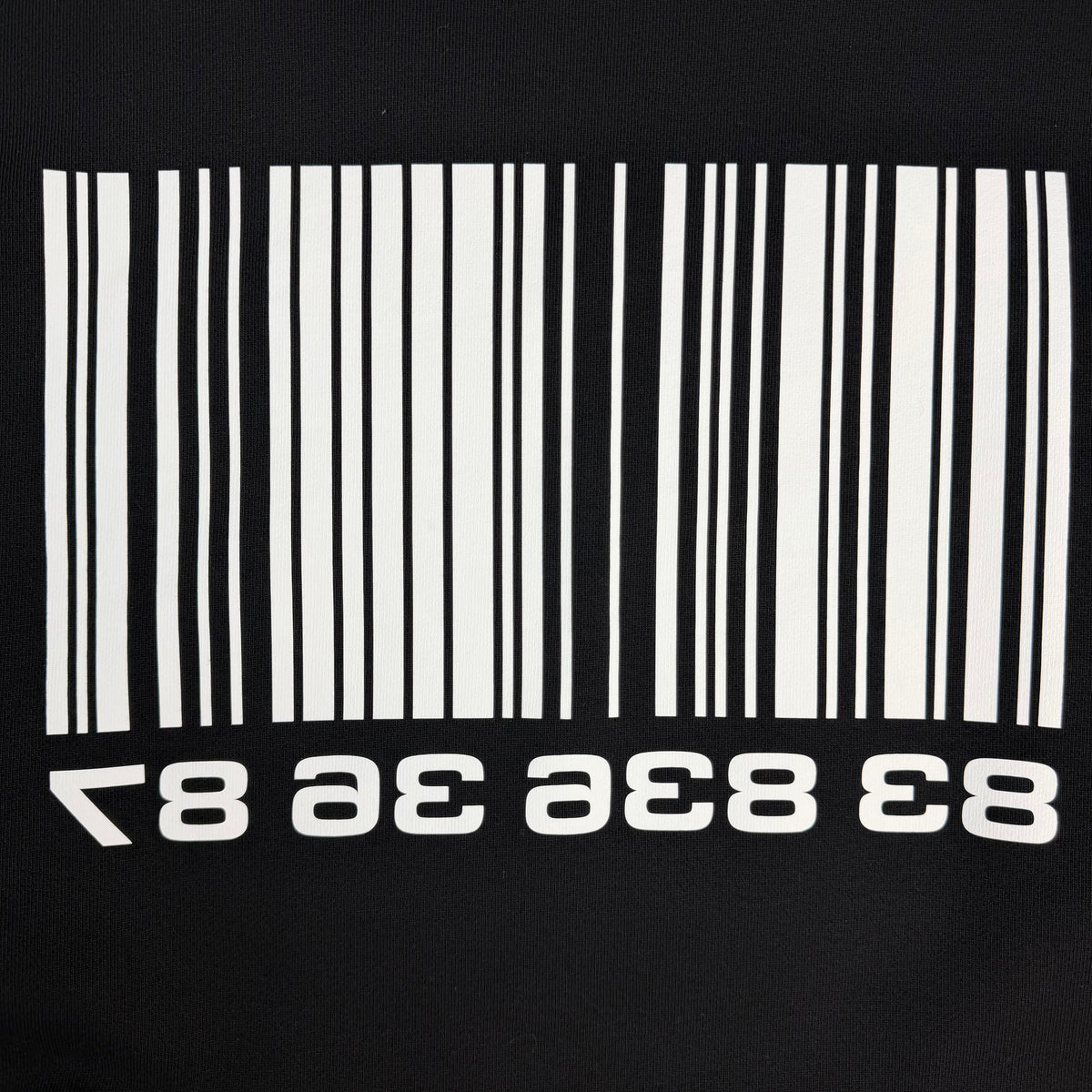 Vetements Big Barcode Crewneck Sweater Black