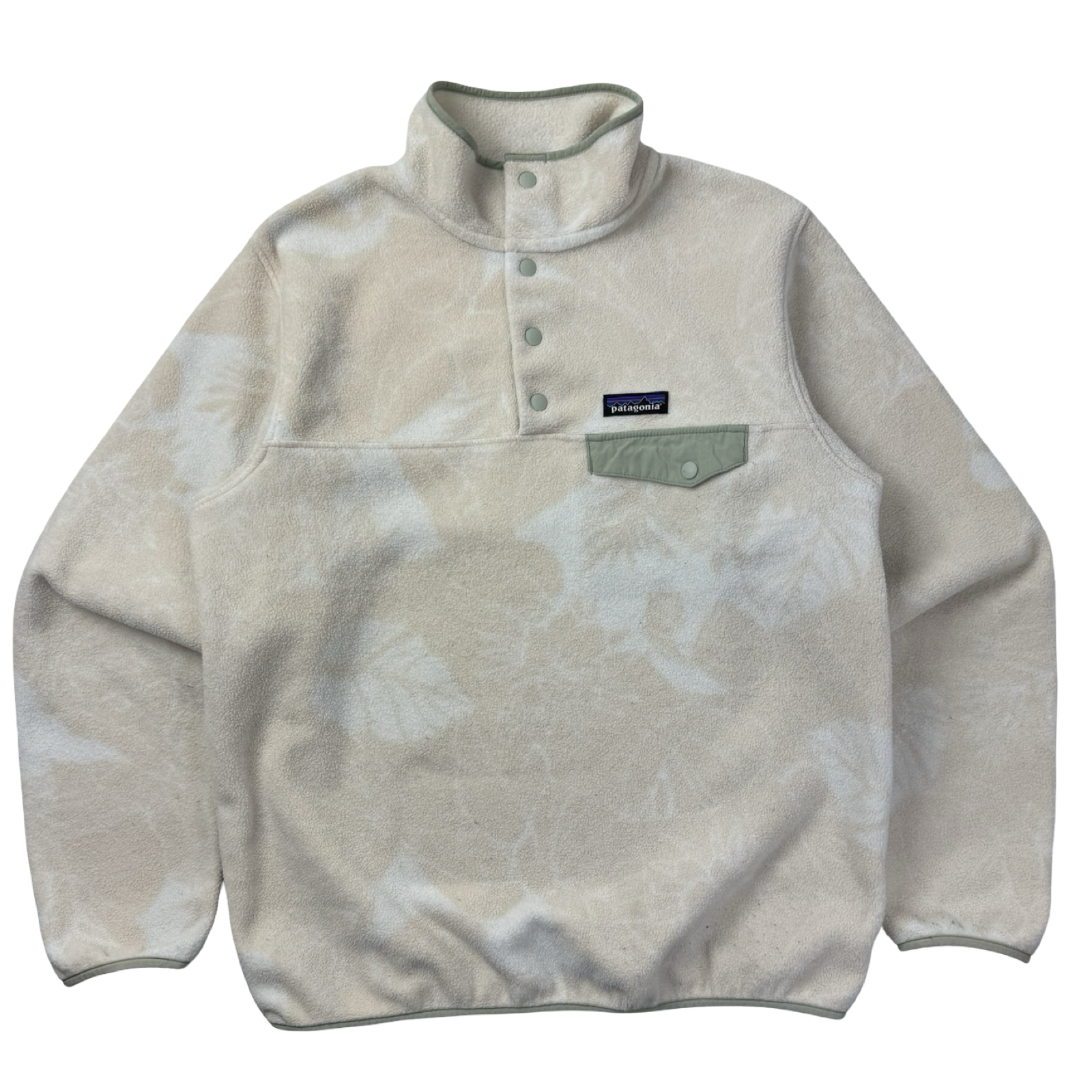 (W) Patagonia Synchilla Snap-T Fleece Floral Cream