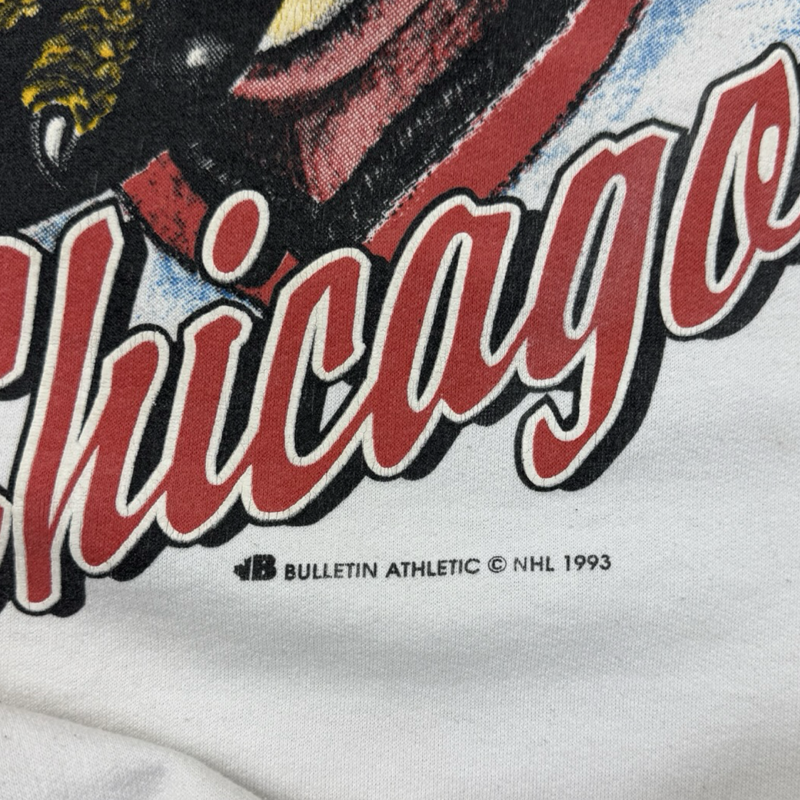 1993 Chicago Blackhawks Bulletin Crewneck