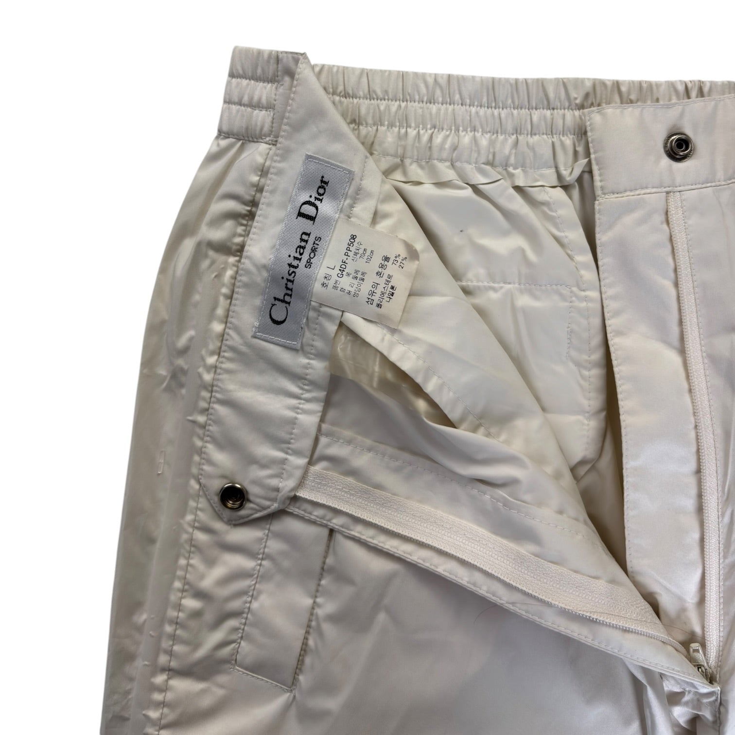 (W) Christian Dior Sport Track Pants White