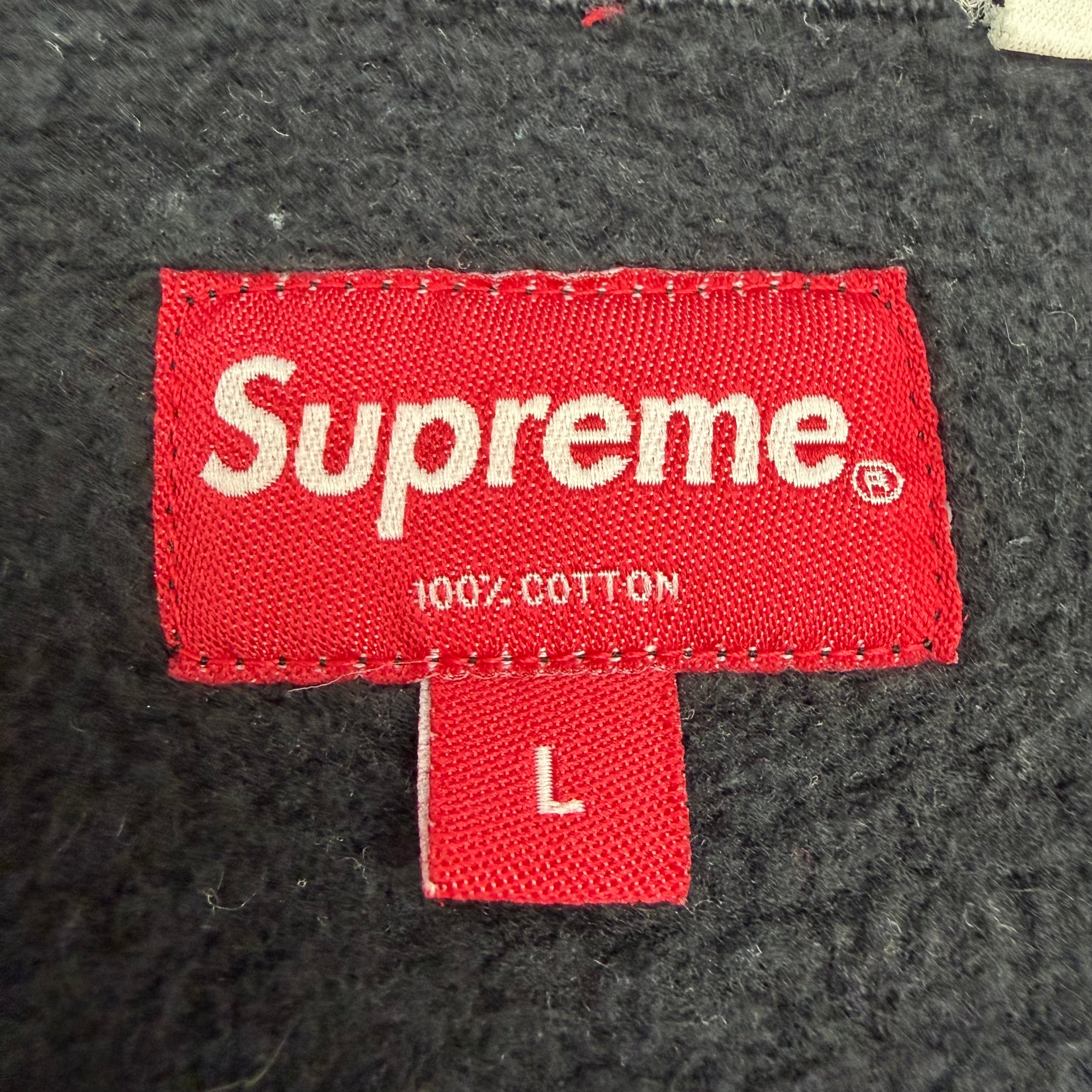 Supreme Zip Up Sweat Vest Black