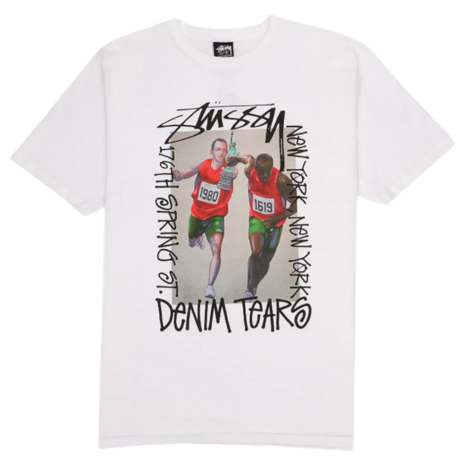 Stüssy x Denim Tears Relay T-Shirt White