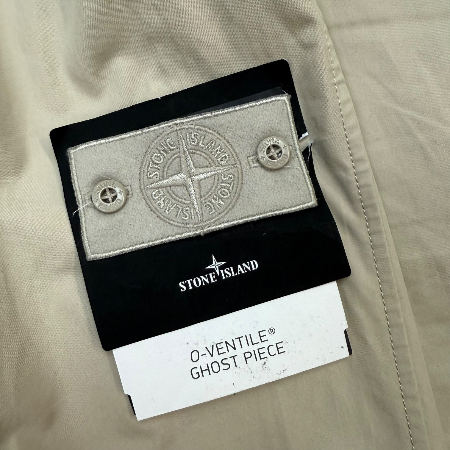 Stone Island O-Ventile Ghost Piece Jacket Cream