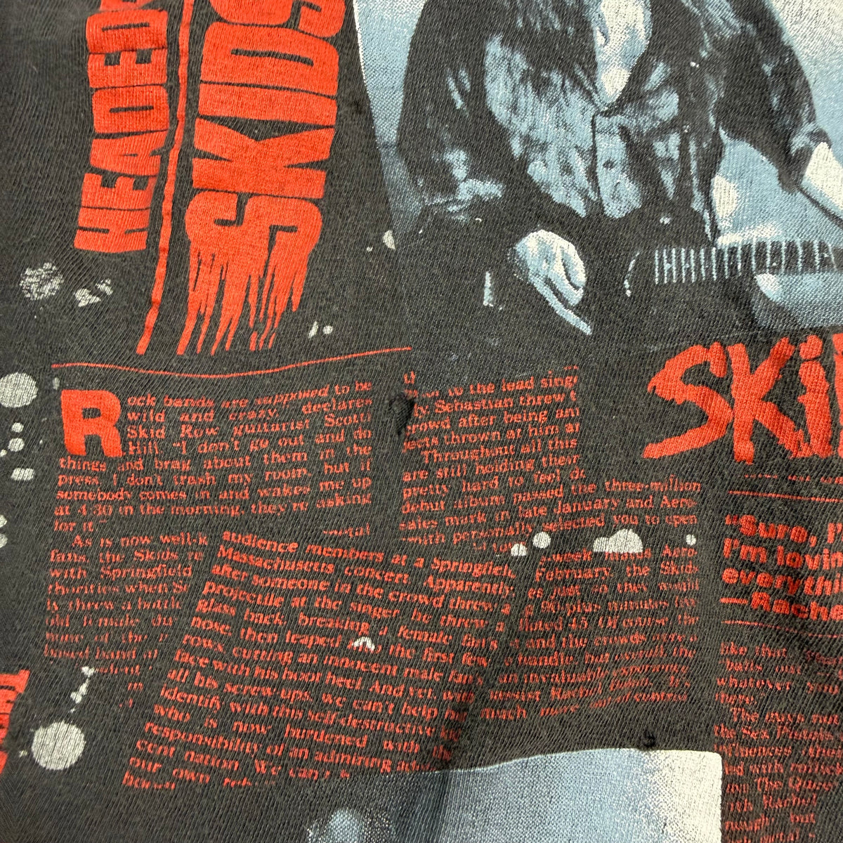 1988 Skid Row 300 Gigs Tour Tee Black