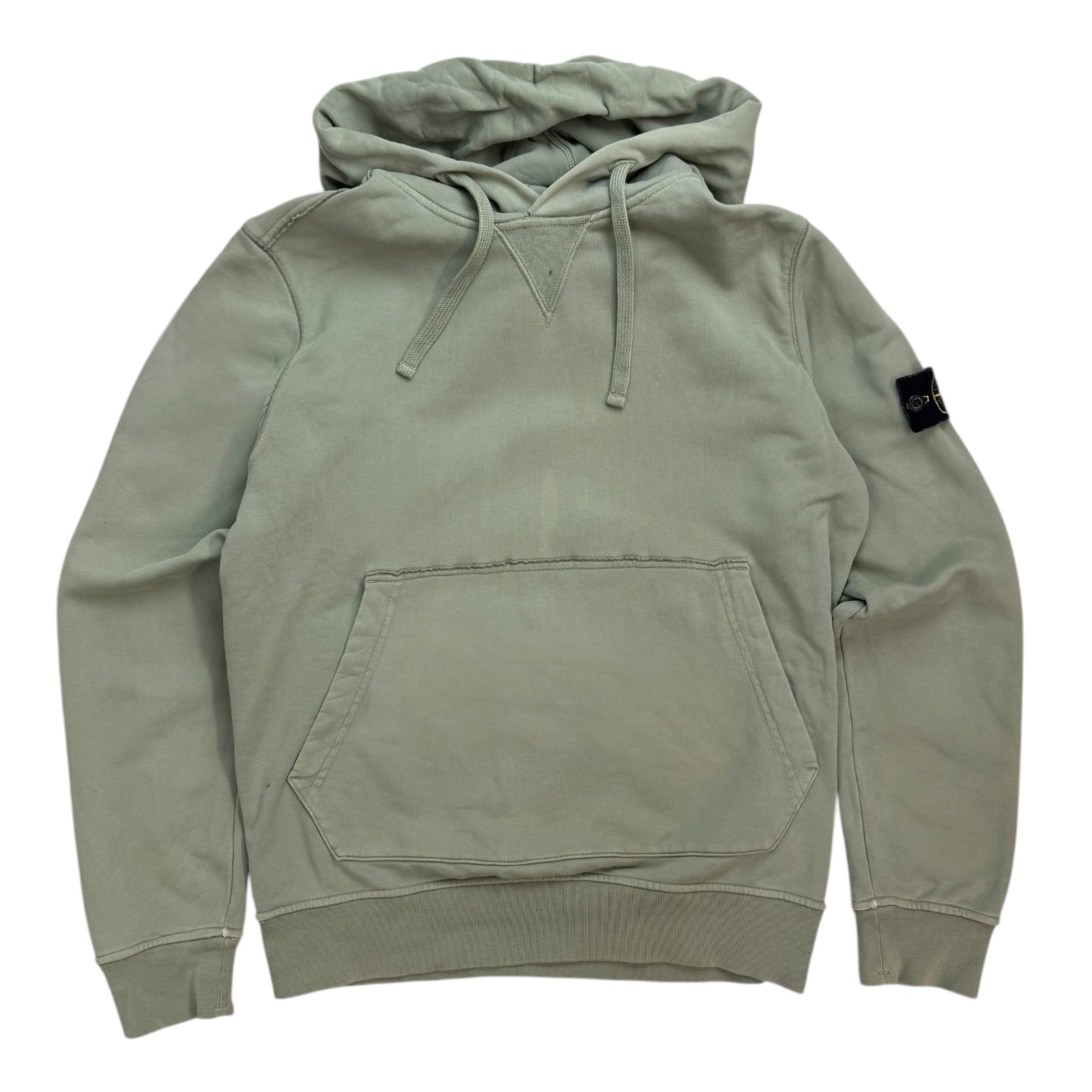 Stone Island Pullover Hoodie Green