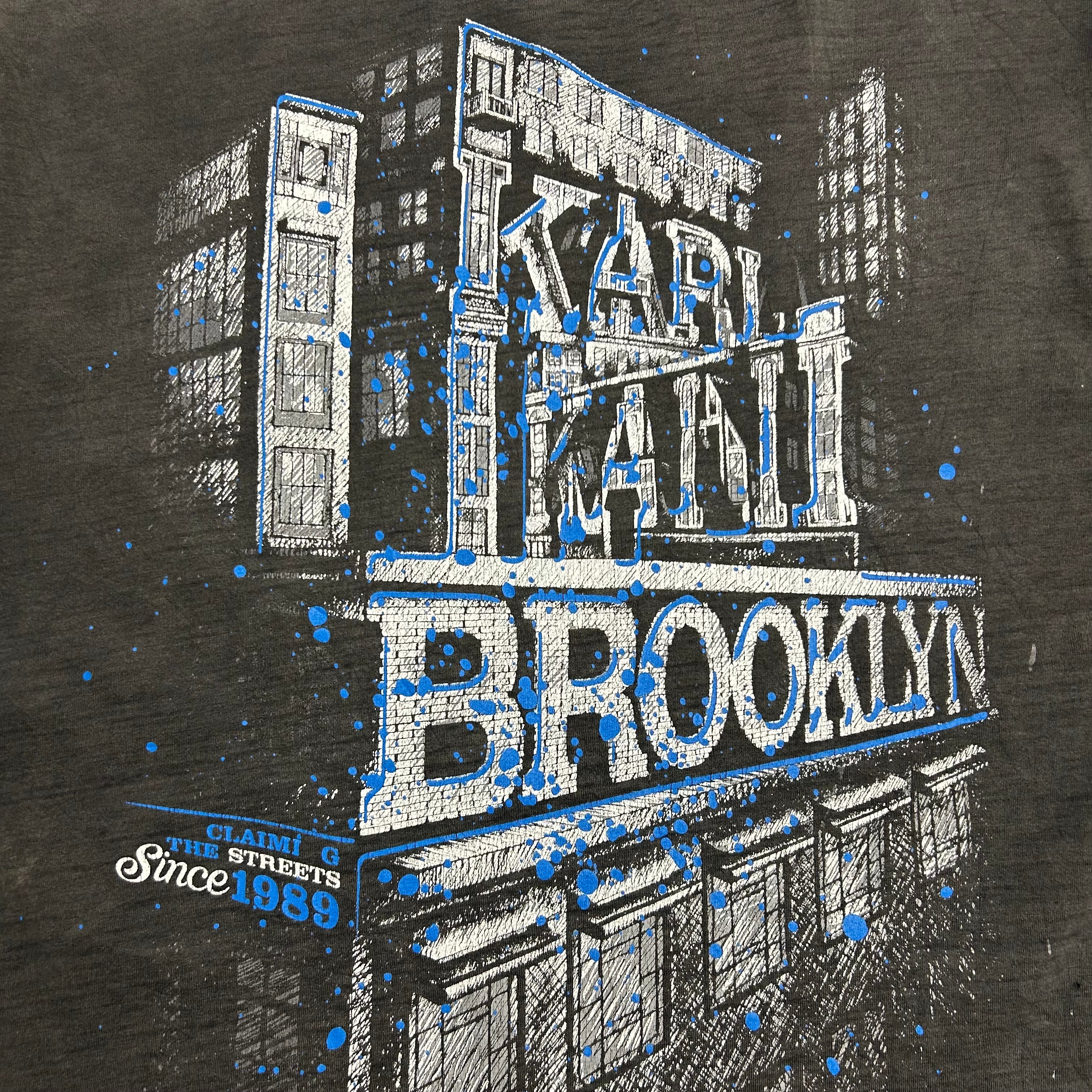 Vintage Y2K Karl Kani Brooklyn Faded Tee Black