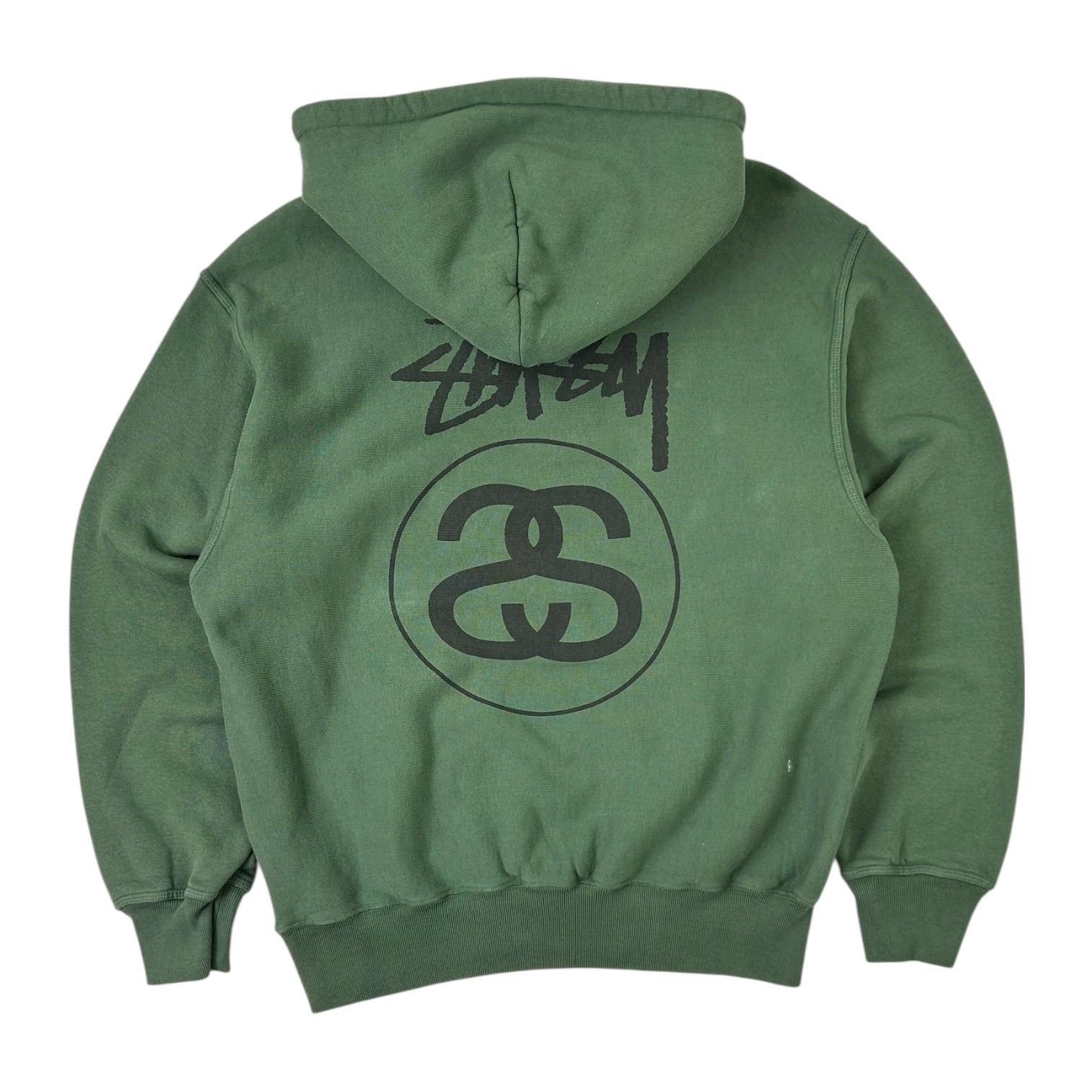 Stussy Stock Link Logo Hoodie Pine