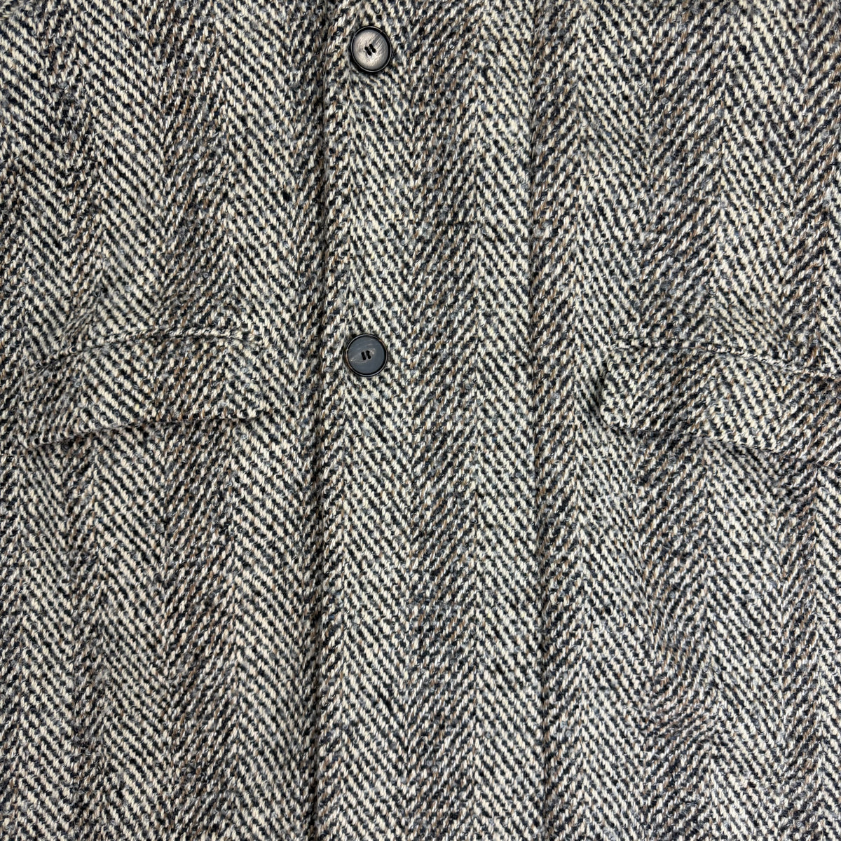 Lemaire Owl Kaftan Wool Herringbone Coat Beige