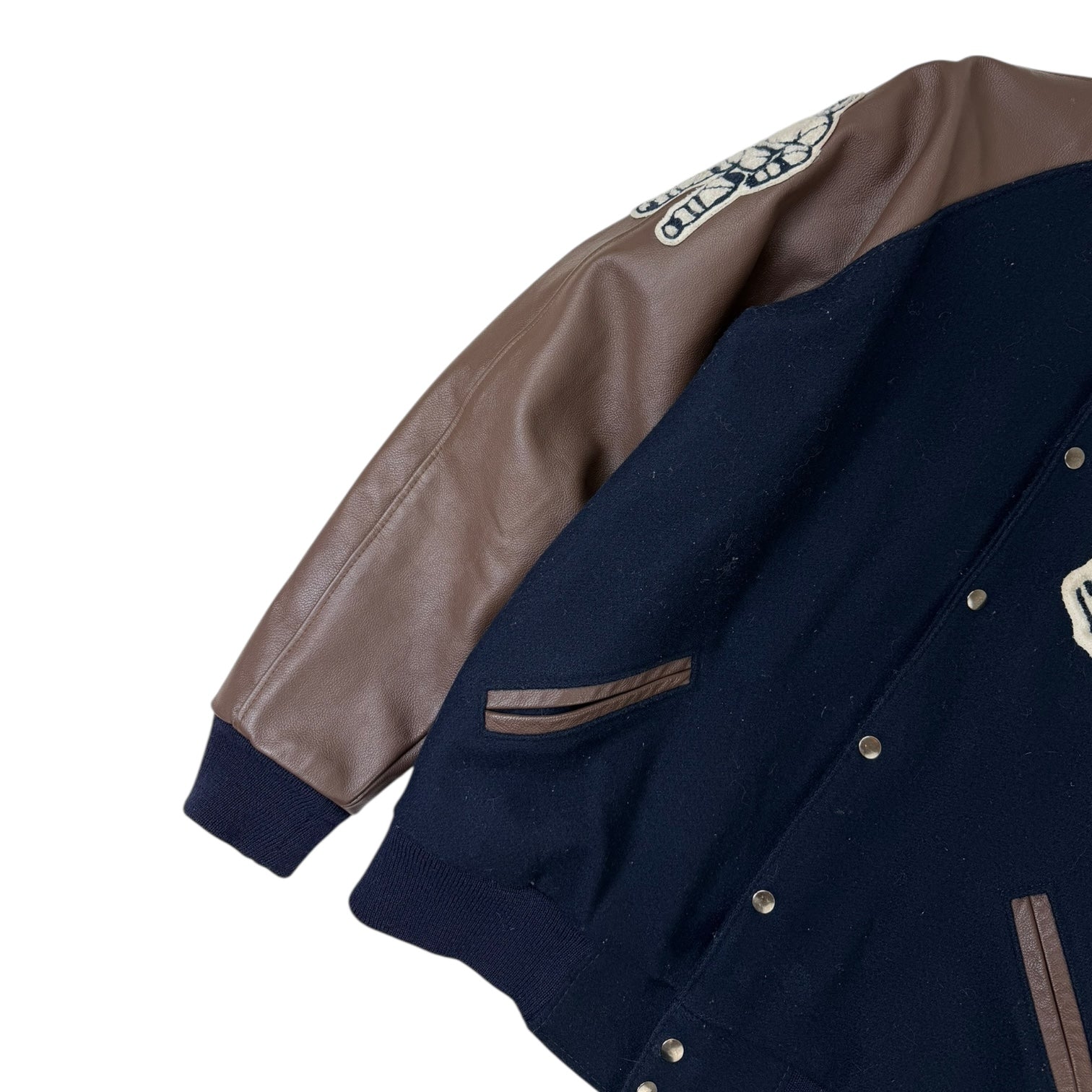 Billionaire Boys Club BB Cadet Varsity Jacket Navy/Brown