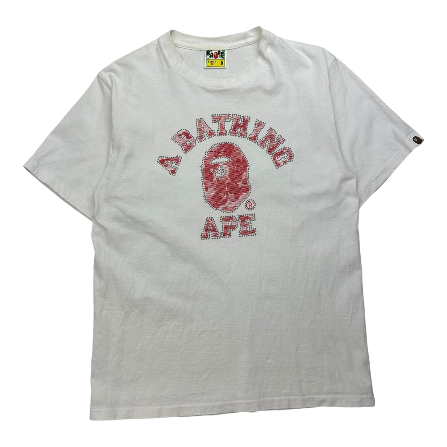 BAPE Colour Camo College Tee White