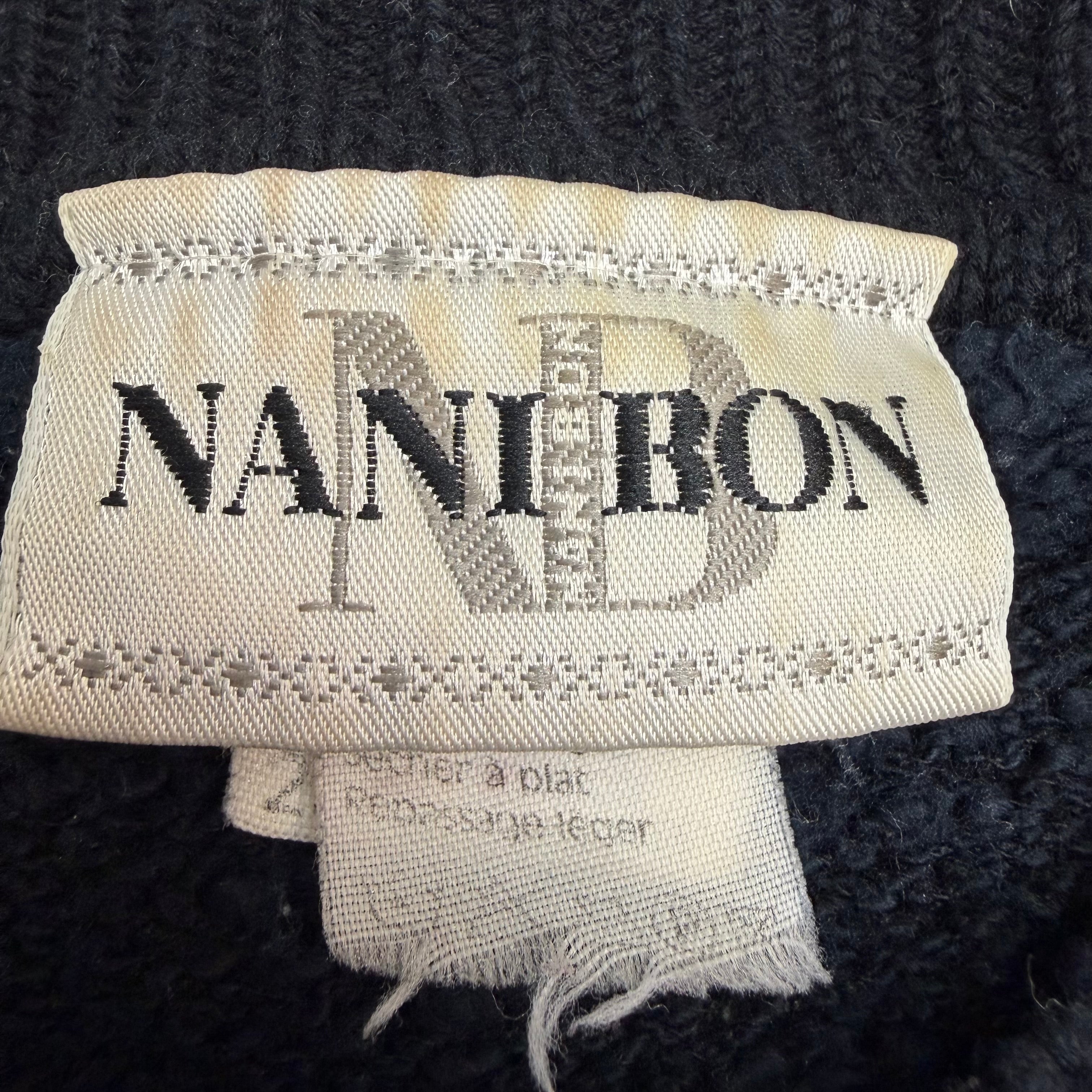 Vintage Nani Bon Playing Cards Knit Sweater Cream/Black
