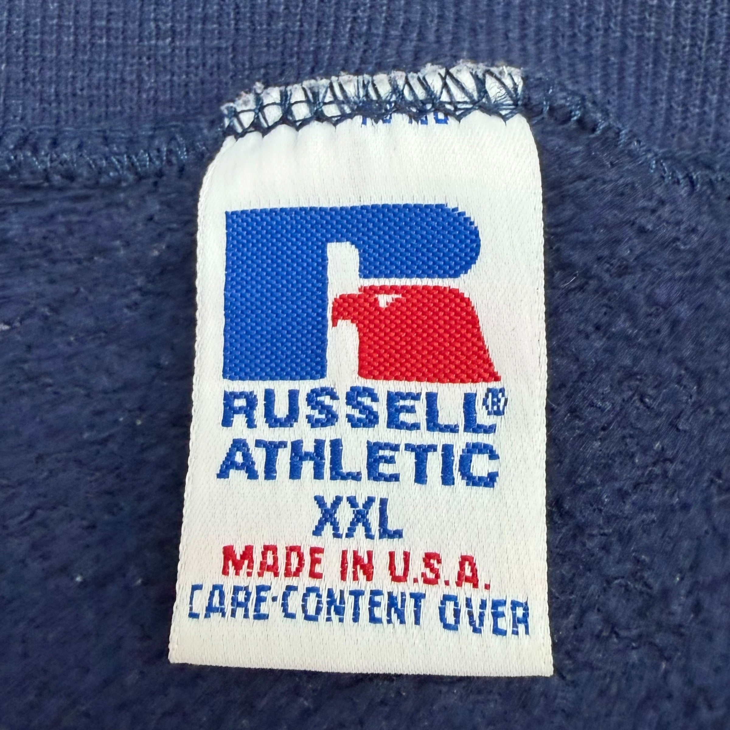 Vintage Russell Athletic Georgia Tech Yellow Jackets Crewneck Navy