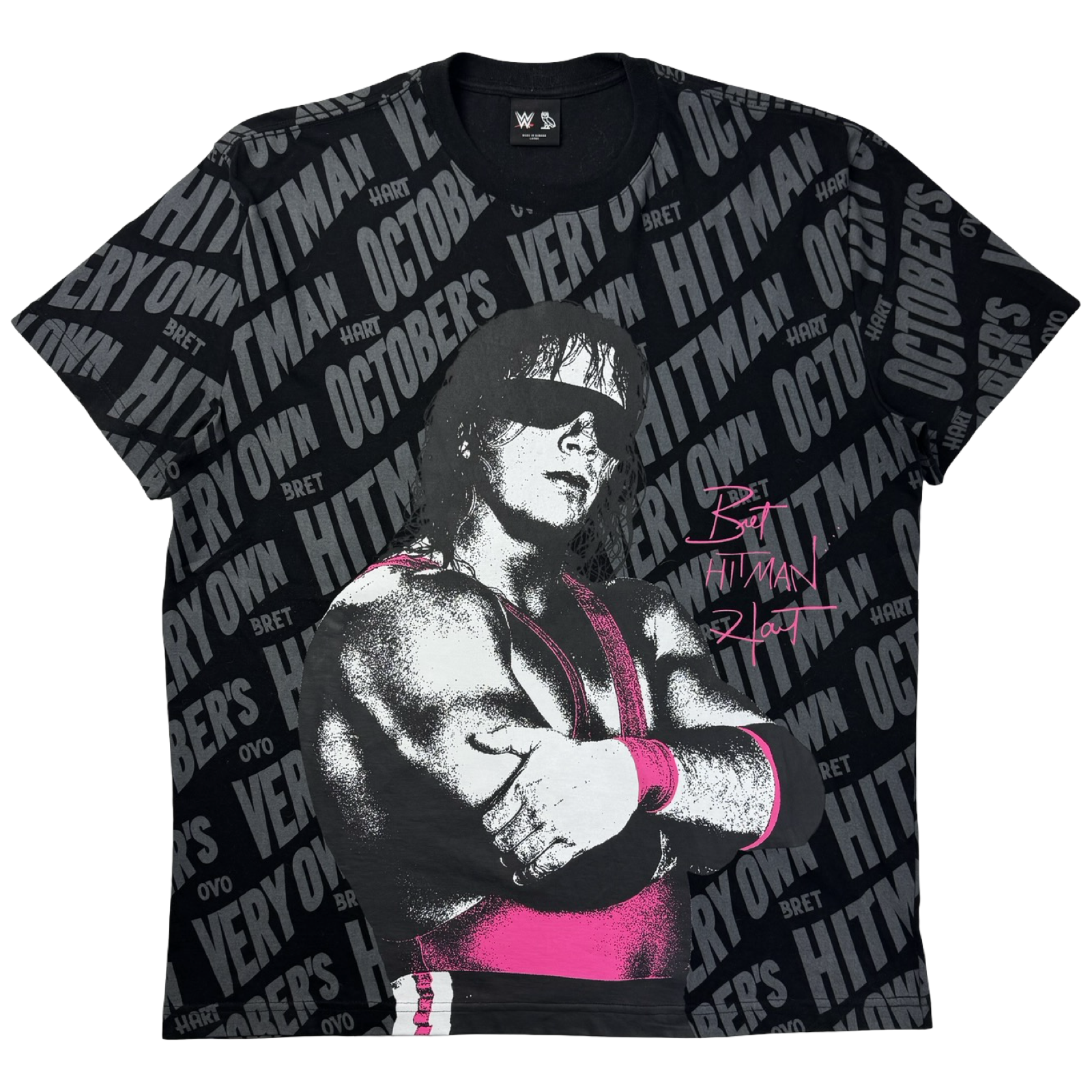 OVO x WWE Brett The Hitman Hart T-Shirt