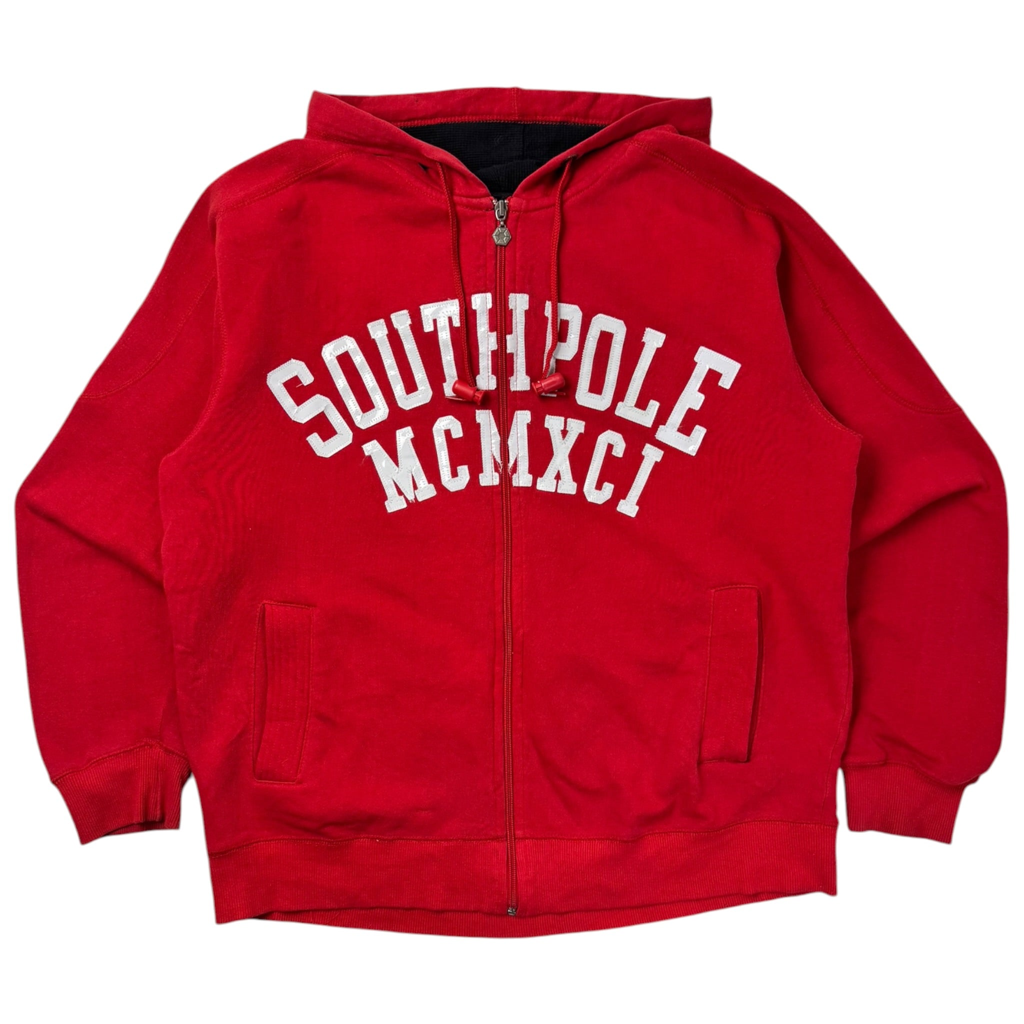 Vintage Y2K Southpole Zip Up Hoodie Red