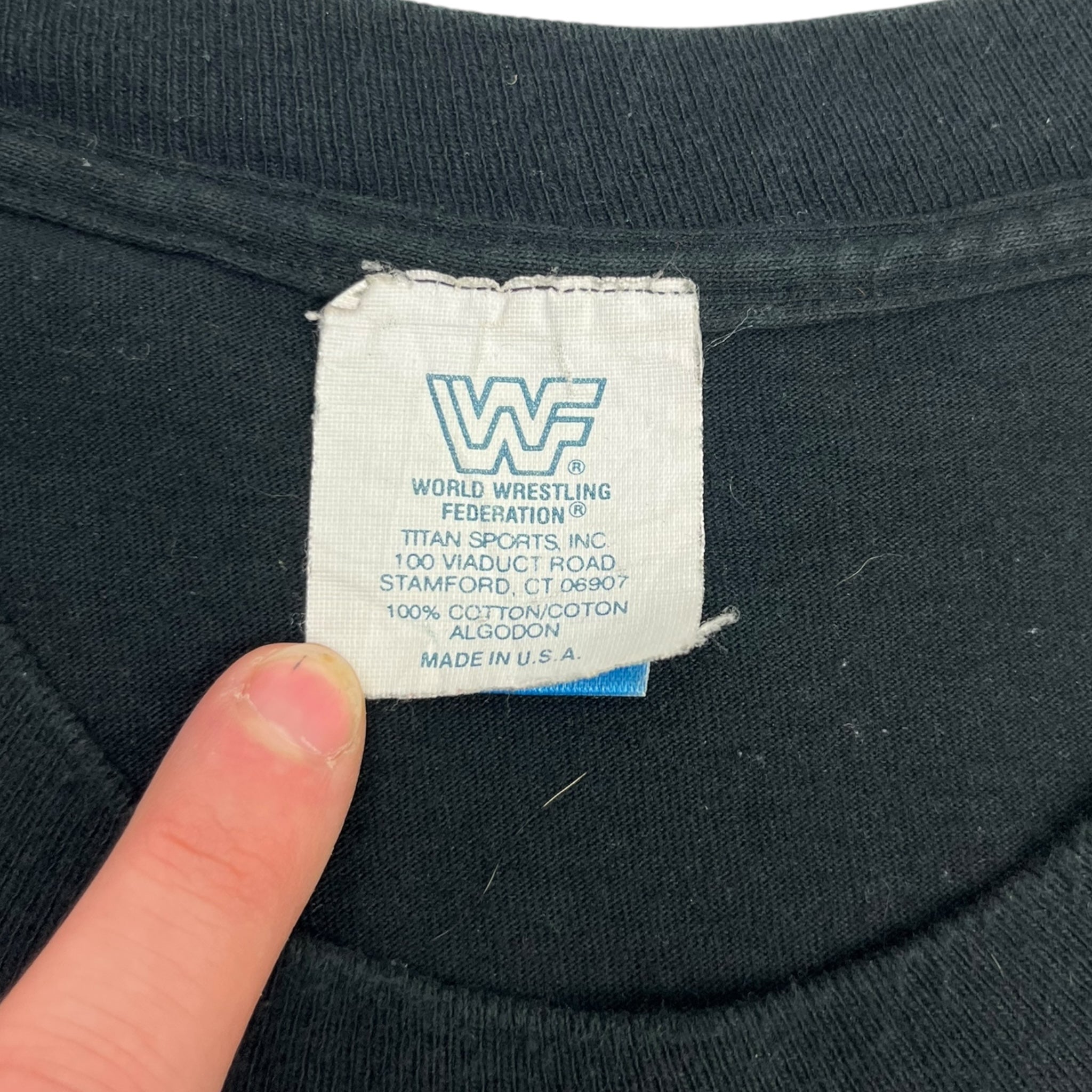 1993 WWF Undertaker Big Face T-Shirt