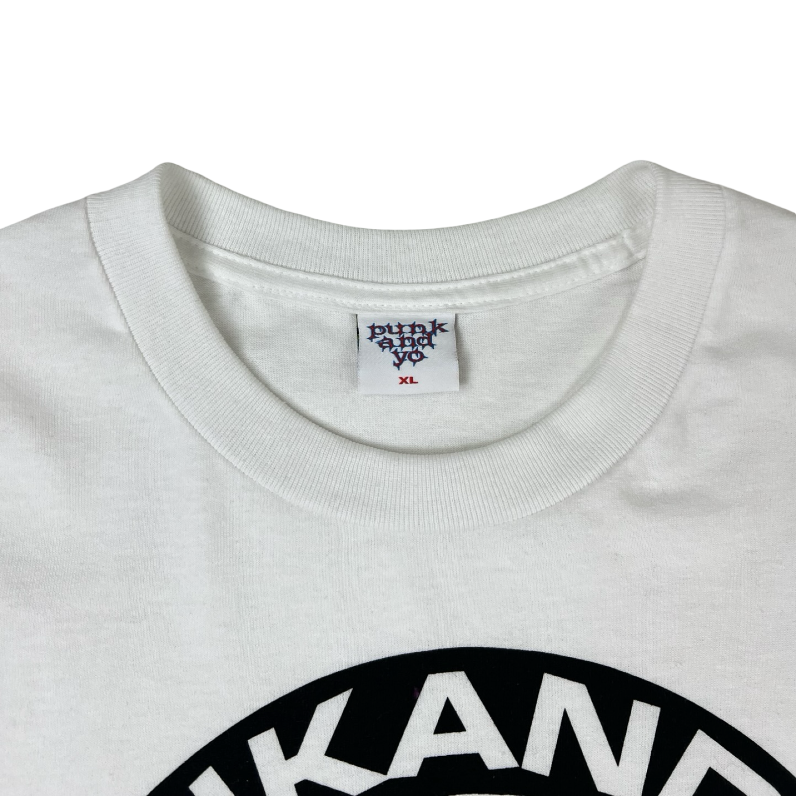 Punkandyo Skull Tyre T-shirt White