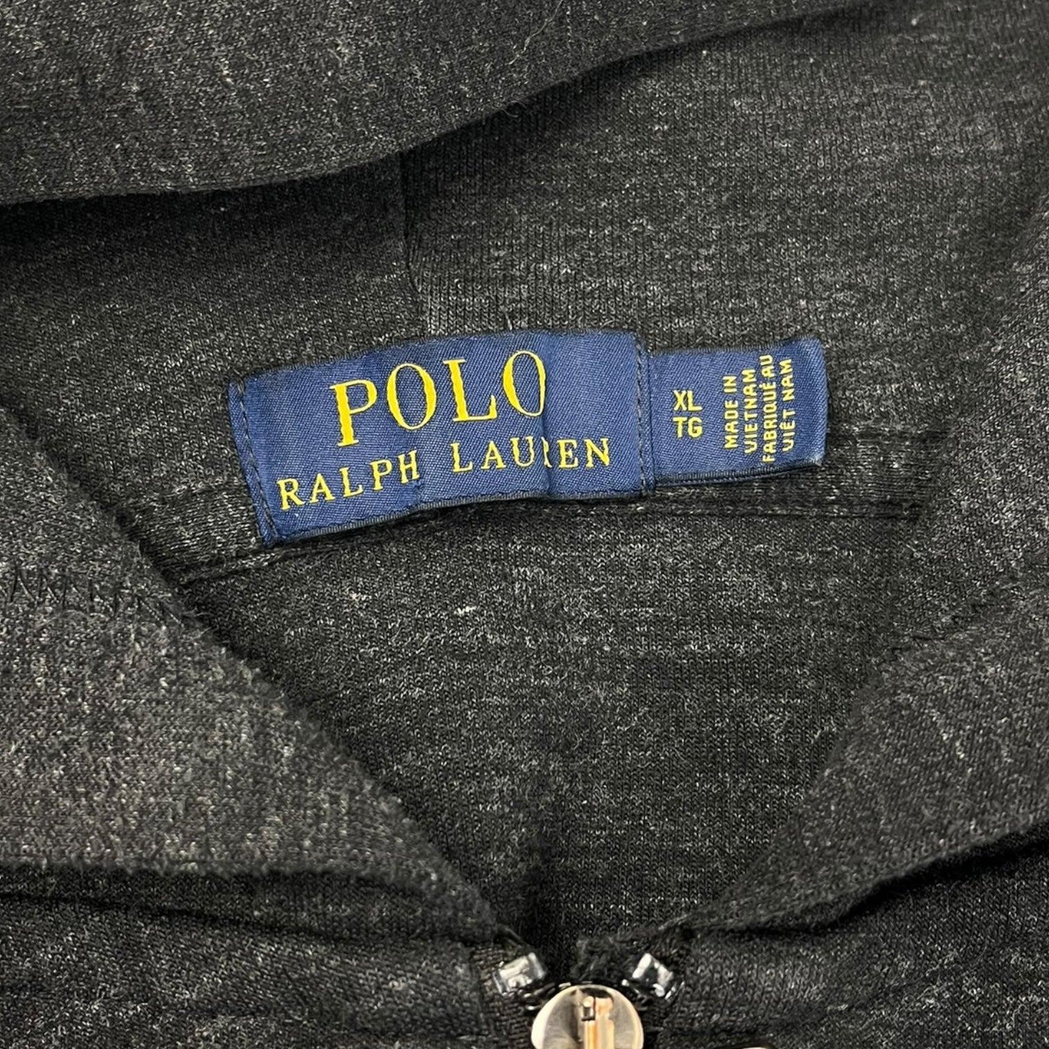 Polo Ralph Lauren Full Zip Hoodie Dark Grey