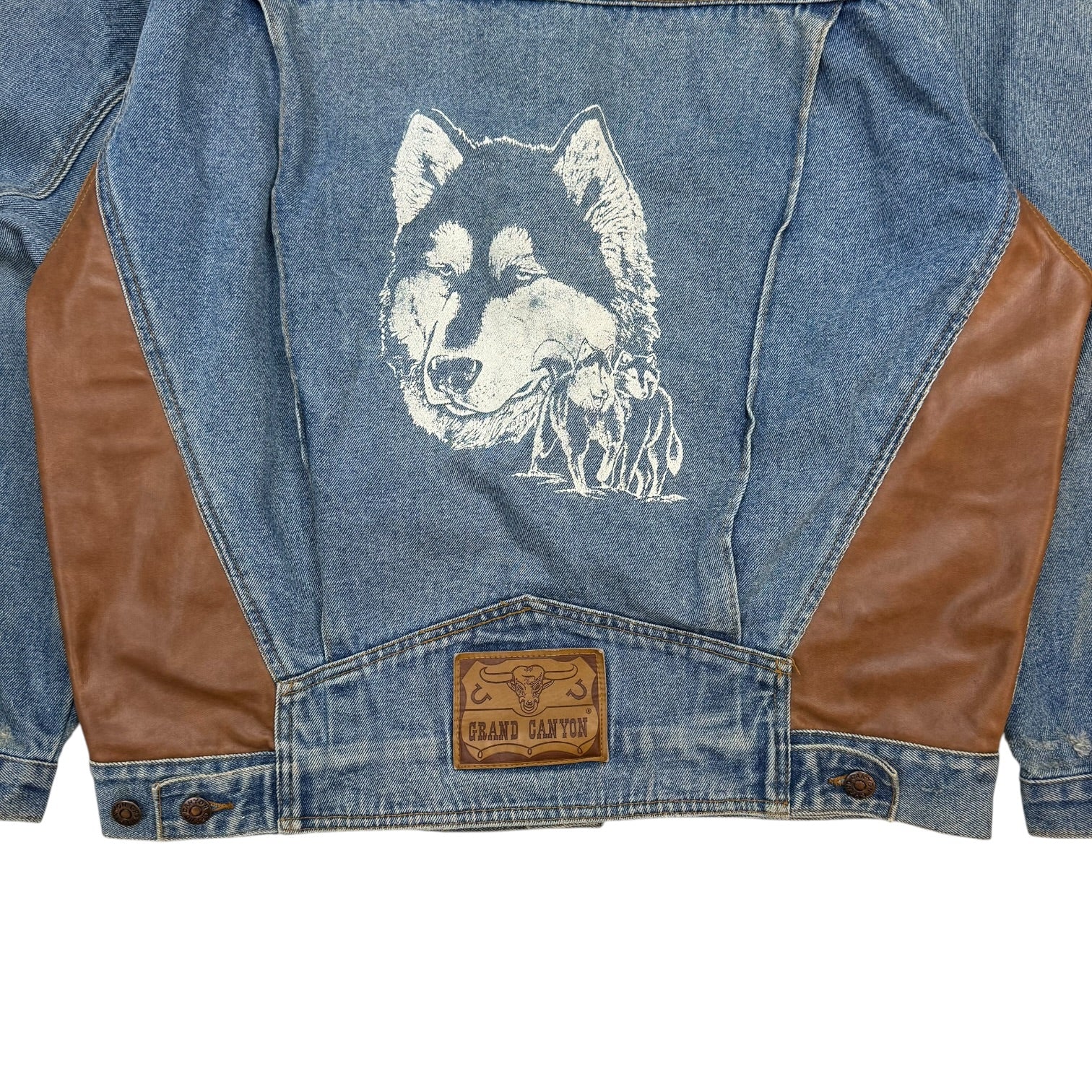 Vintage Denim Wolf Jacket Medium Wash