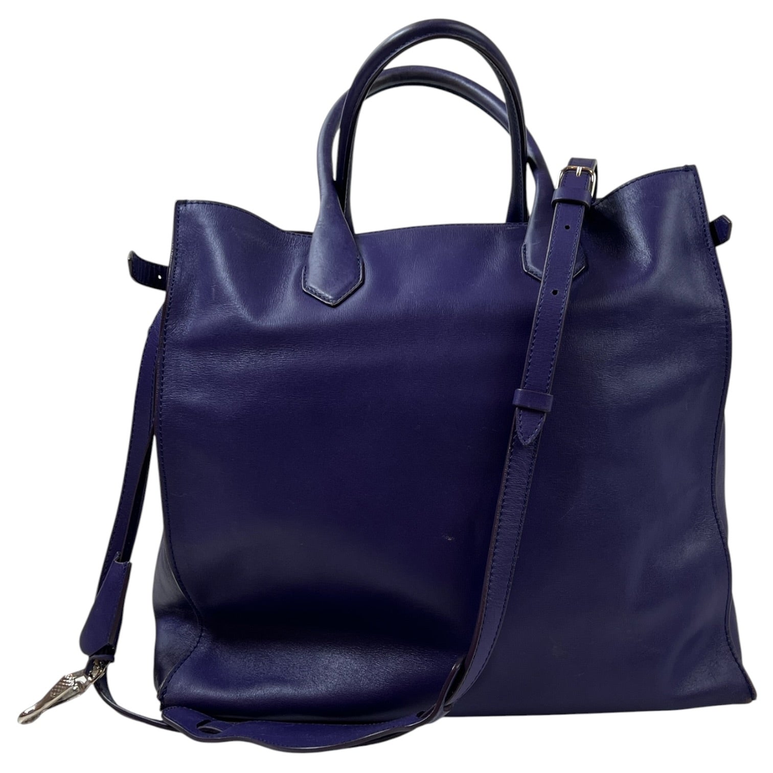 Balenciaga Padlock All Afternoon Tote Bag Purple Leather