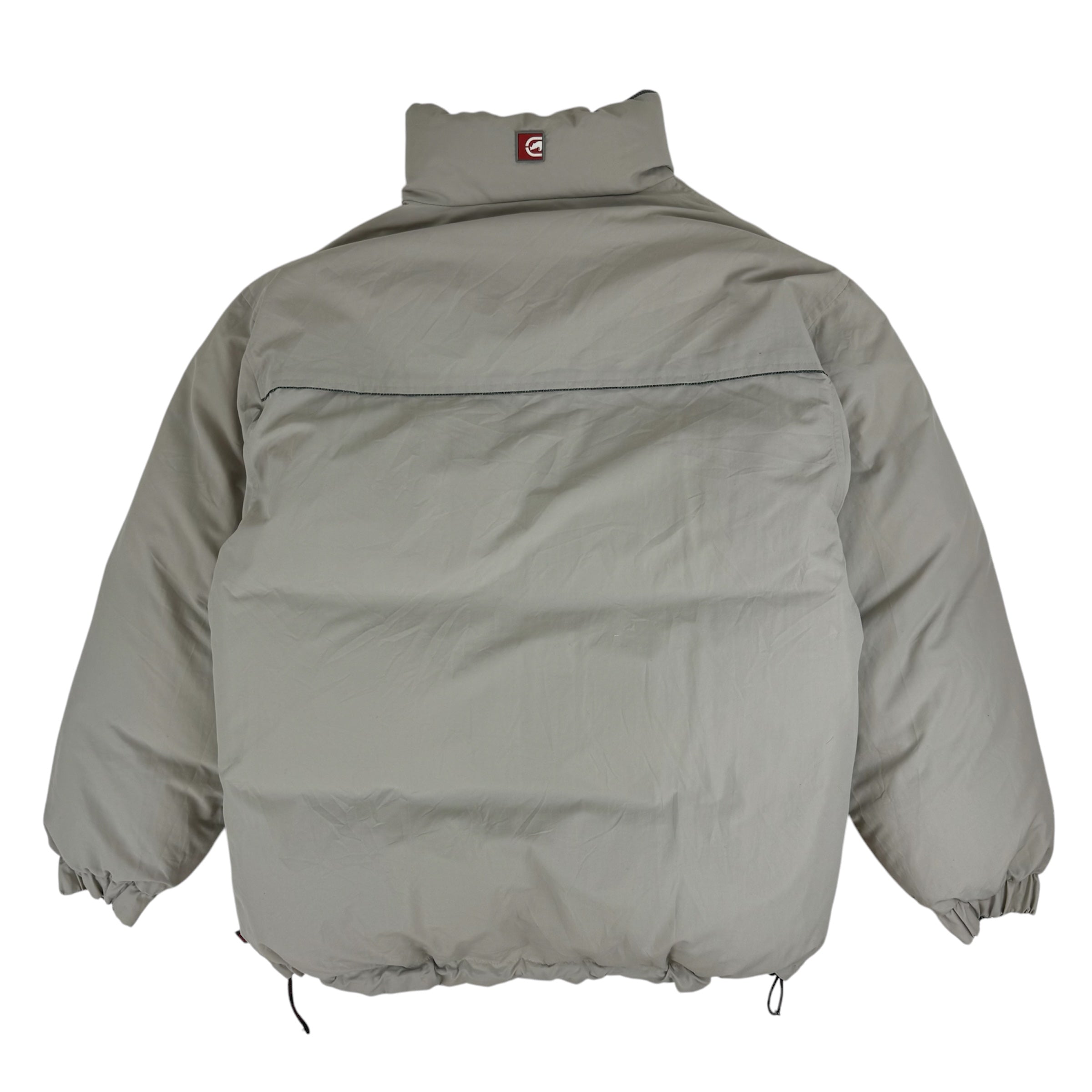 Vintage Y2K Reversible Ecko Function Puffer Jacket Grey