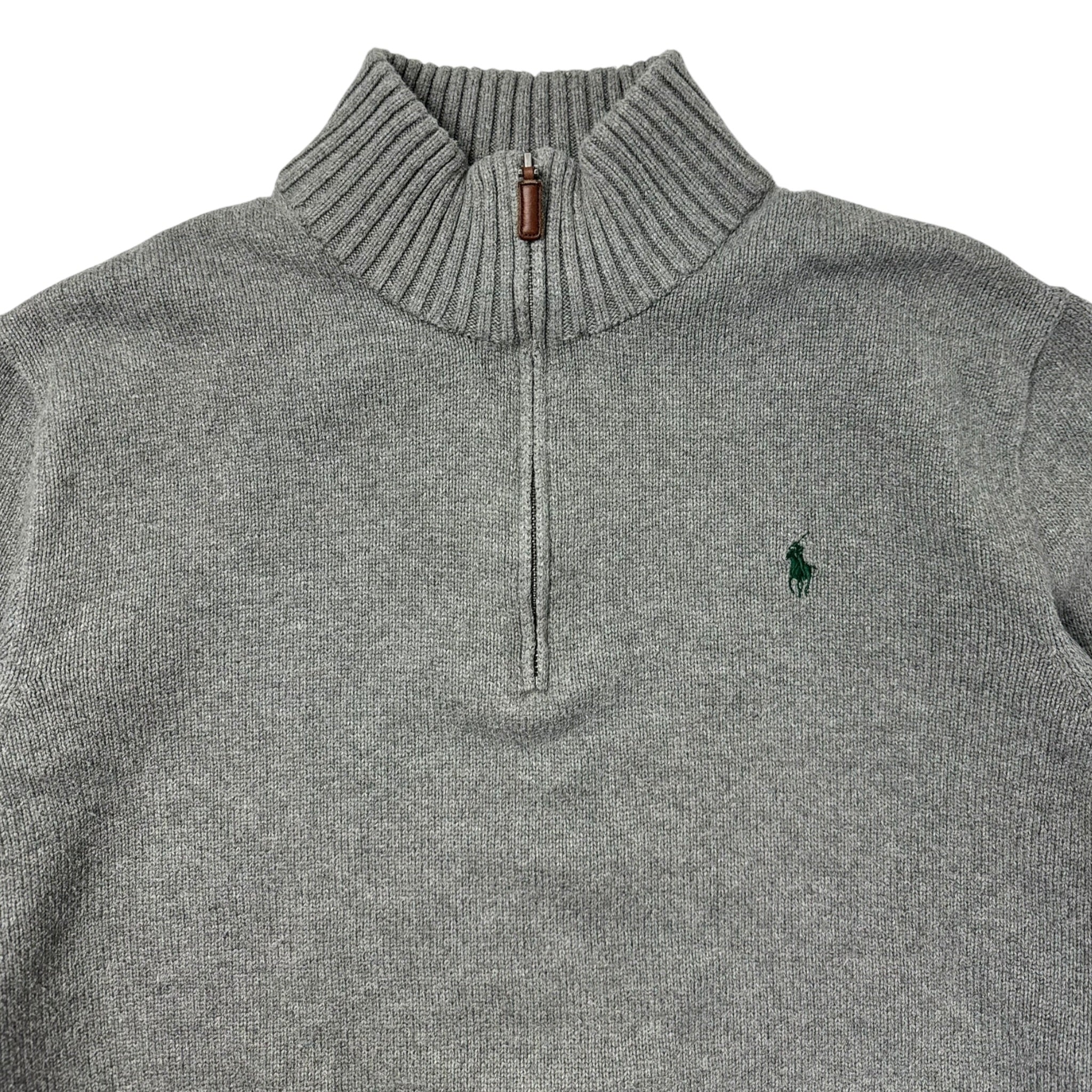 Polo Ralph Lauren Knitted Dapper 1/4 Zip Grey