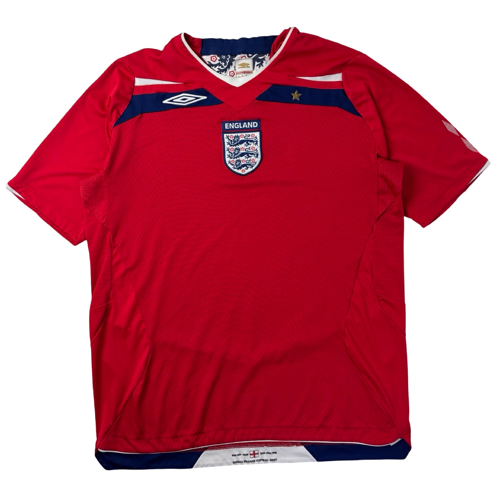 2008 Umbro England Away Soccer Jersey