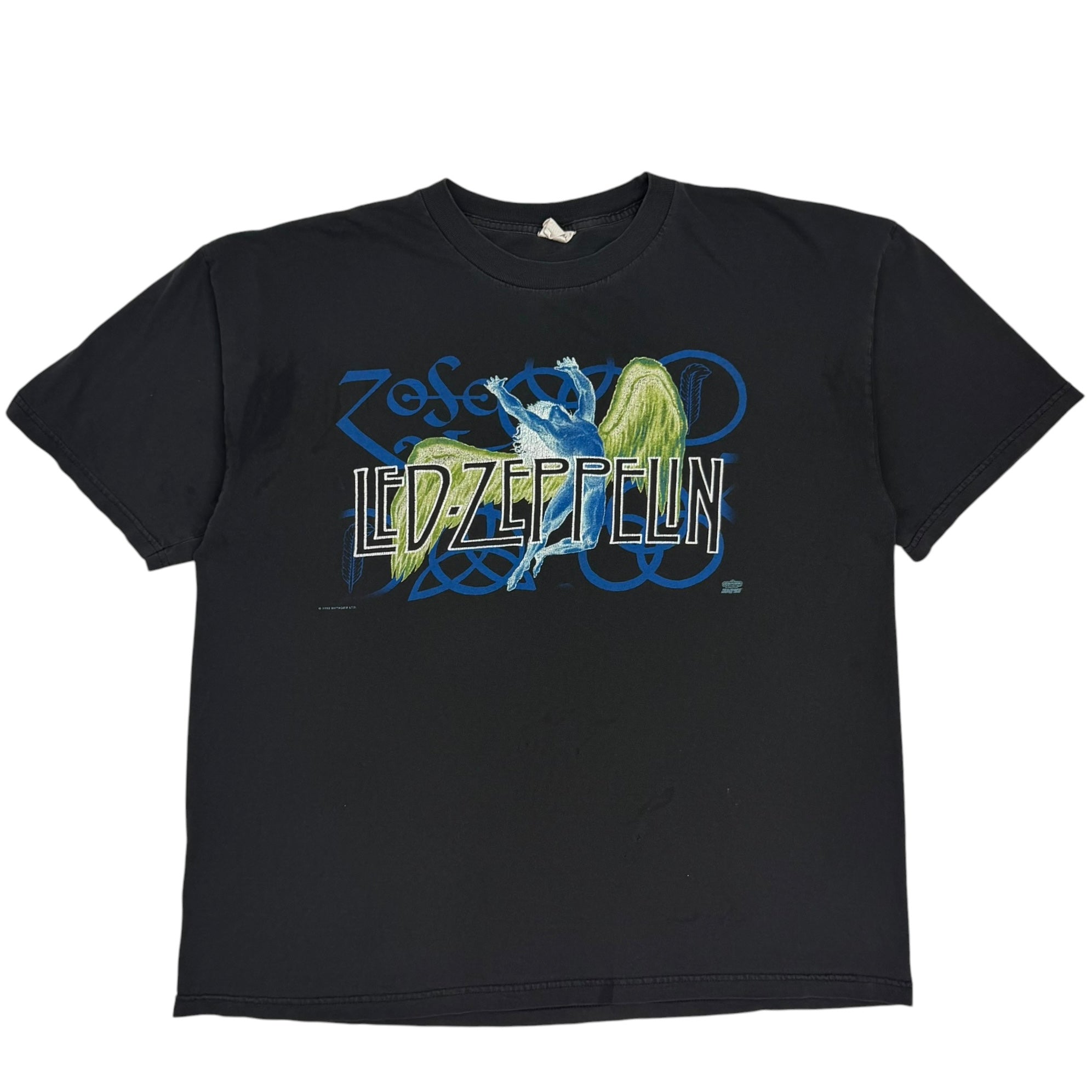 1995 Led Zeppelin Icarus Zoso Tee Black