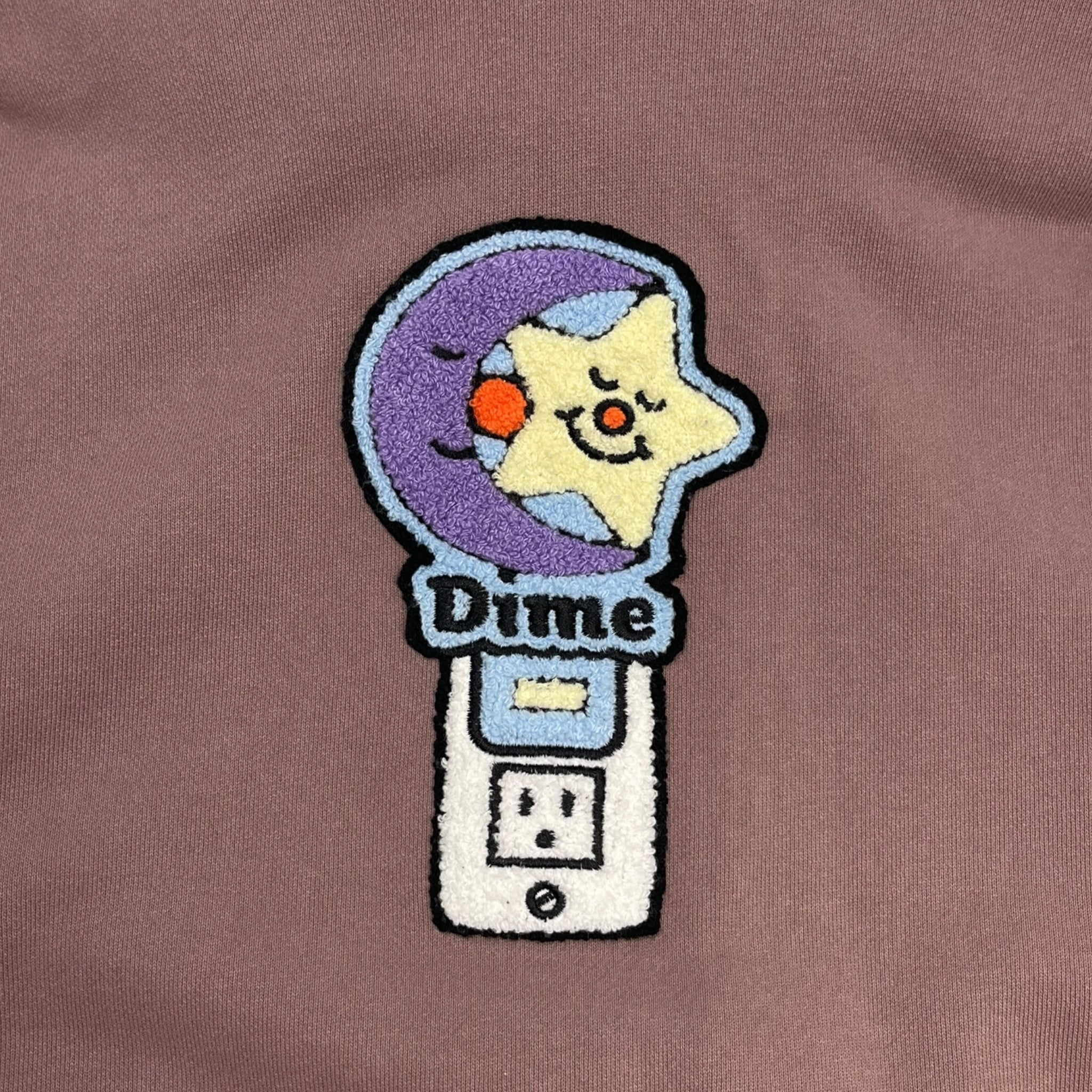 Dime Nightlight Chenille hoodie Twilight Mauve