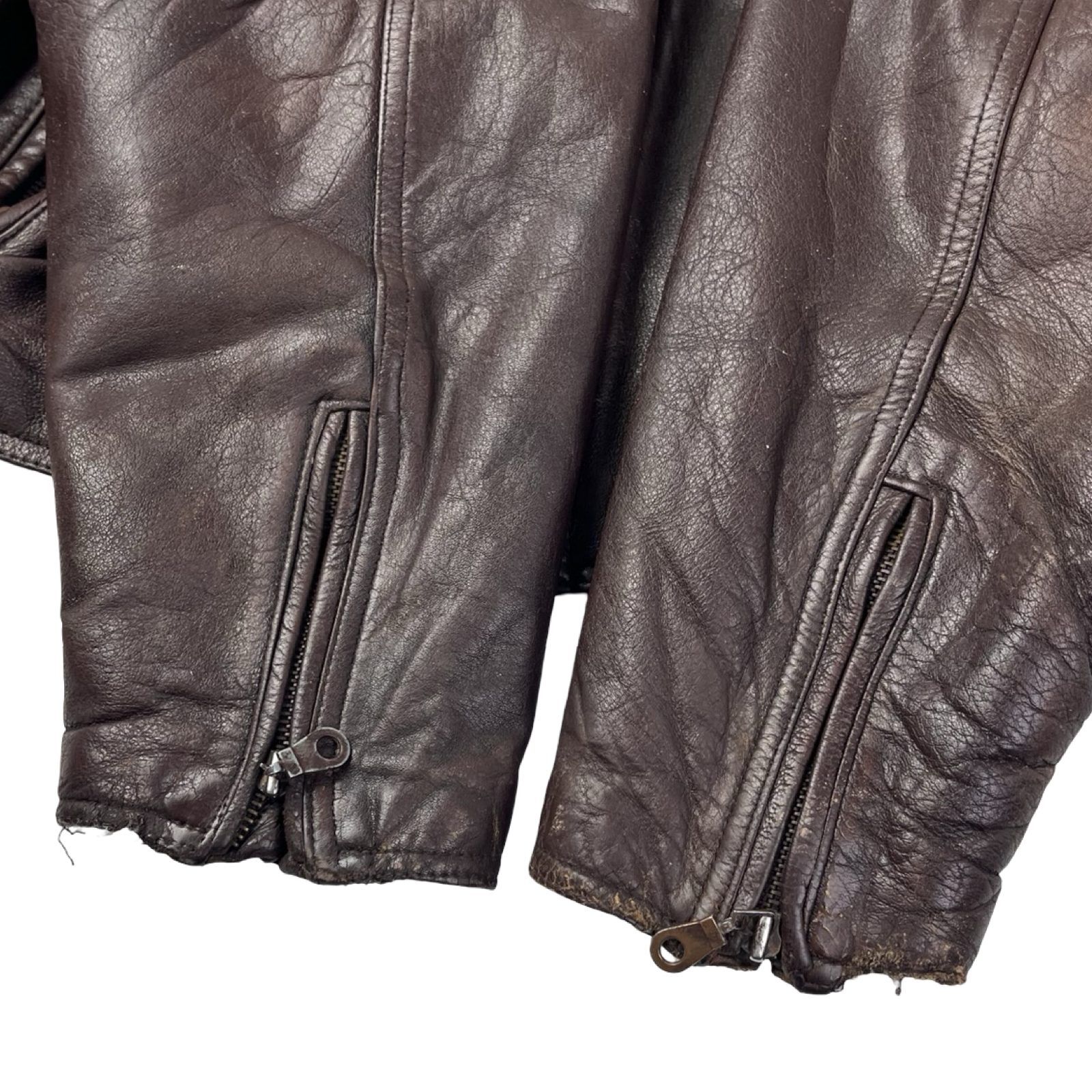 Vintage Danier Sport Leather Jacket Aged Brown