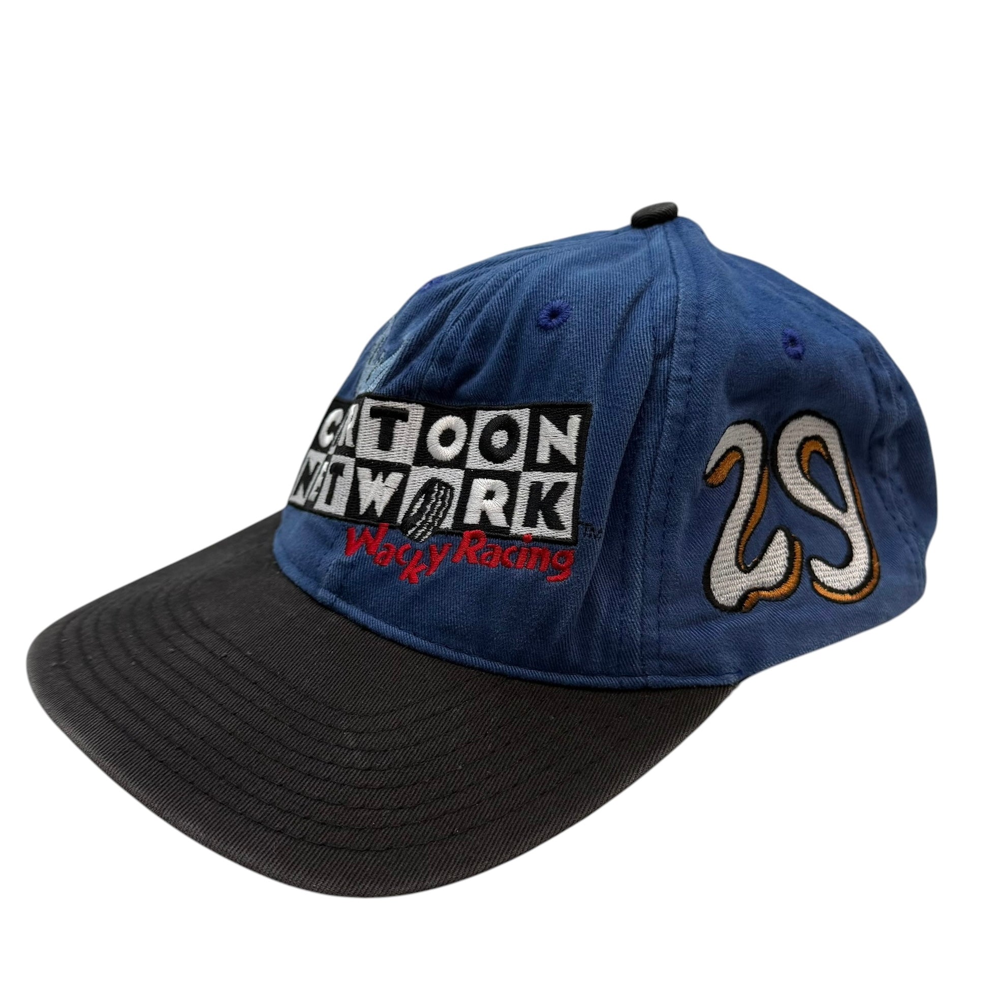 Vintage Cartoon Network Wacky Racing Scooby Doo Embroidered Cap Blue
